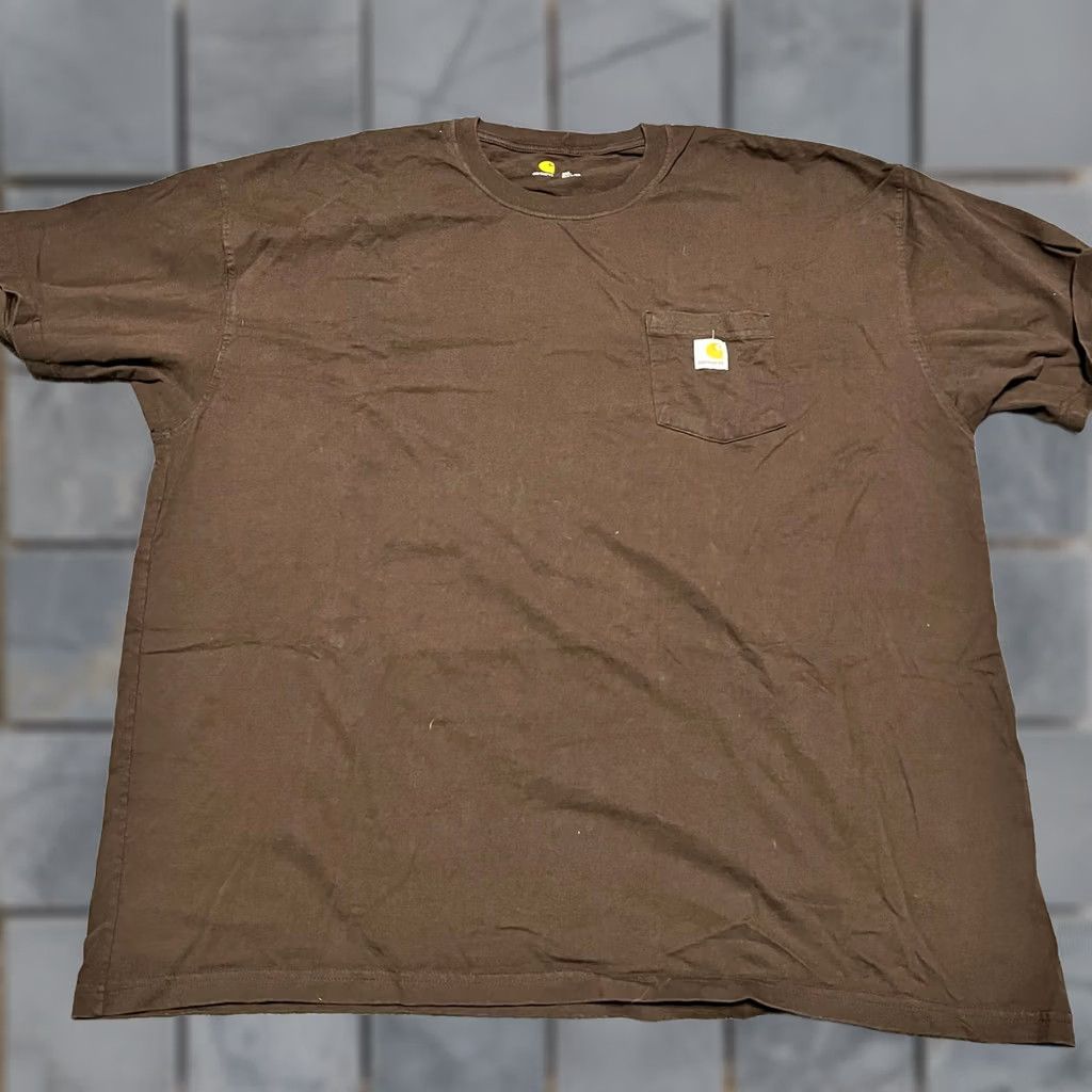 Carhartt Carhartt Shirt Mens 3XL Brown Pocket Tee Short Sleeve Size US XXL / EU 58 / 5 - 1 Thumbnail