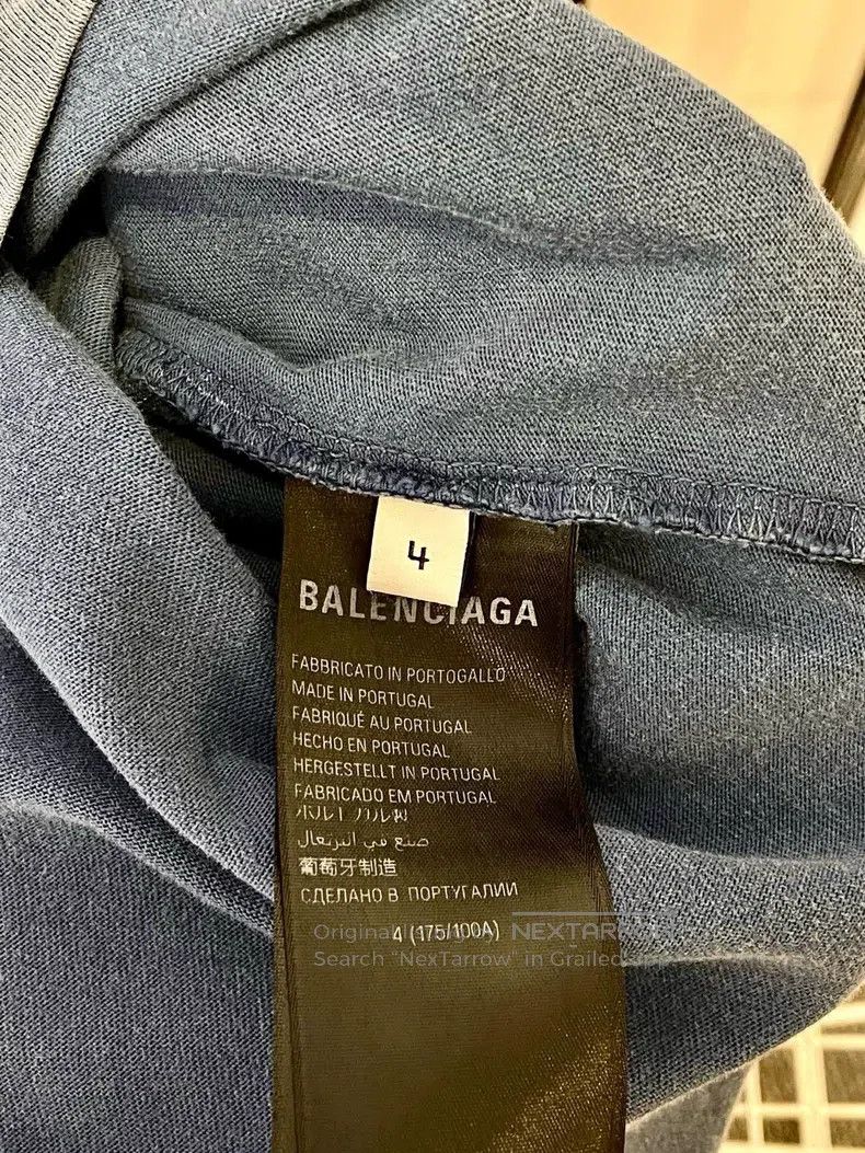 Balenciaga Balenciaga Letter Logo Printed Round Neck Short Sleeve T-S Size US XL / EU 56 / 4 - 5 Thumbnail