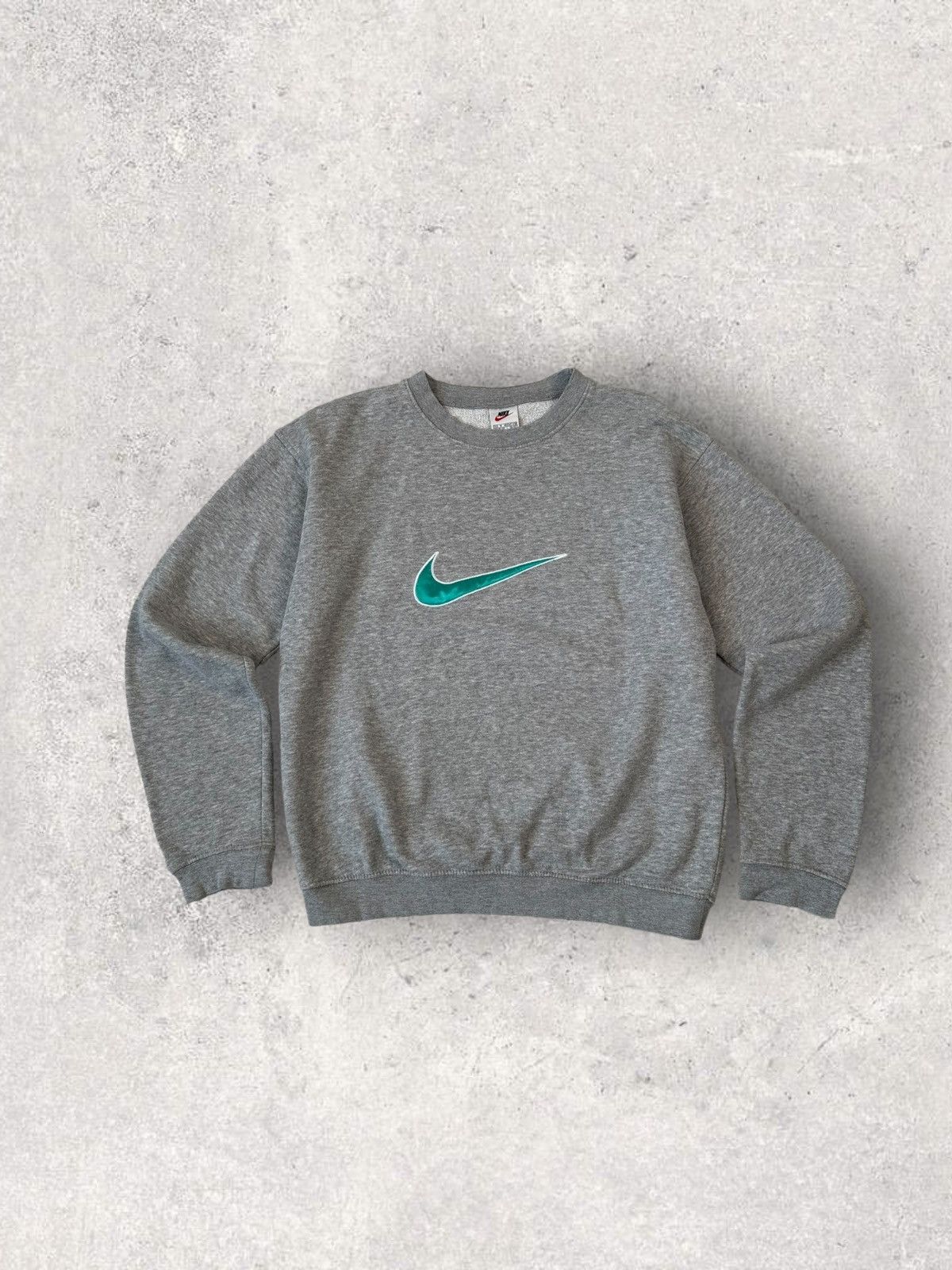 Nike Vintage 90s Nike Big Swoosh Sweatshirt Streetwear Grailed