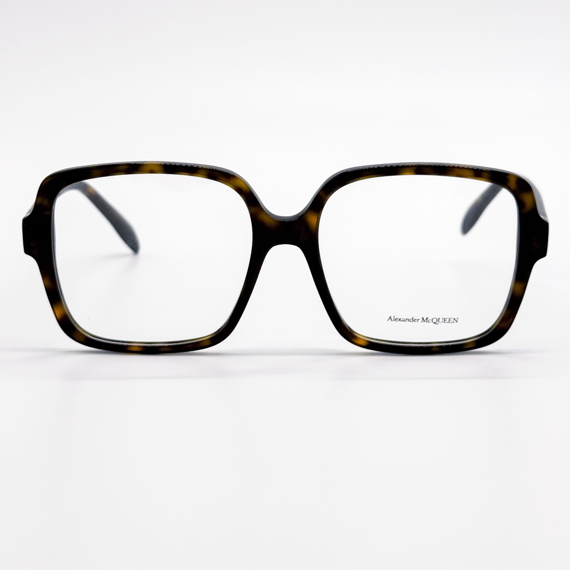 Alexander McQueen NEW ALEXANDER MCQUEEN EYEGLASSES AM0286O 002 SQUARE HAVANA W Size ONE SIZE - 3 Thumbnail