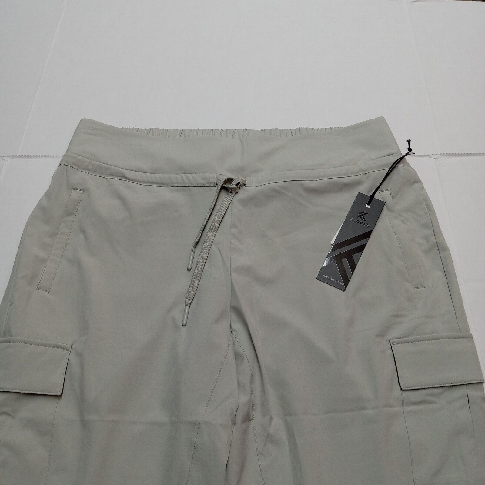 Kyodan Kyodan Cargo Capris Women's XL Stretch Woven Gray Pants Size 36" / US 14 / IT 50 - 3 Thumbnail