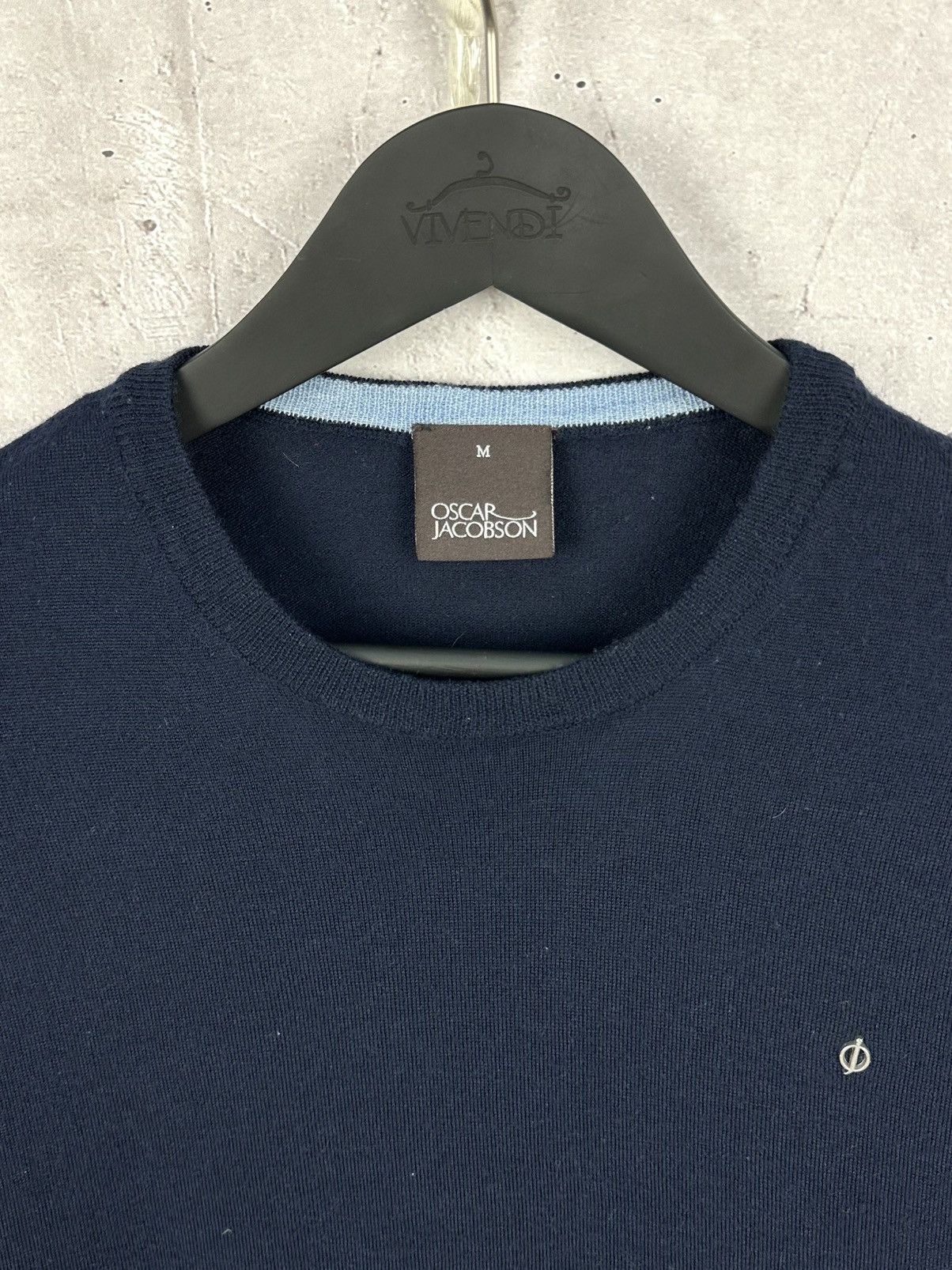 Oscar Jacobson × Vintage Oscar Jacobson Knit Wool Rast Pin Roundneck Sweater Size US M / EU 48-50 / 2 - 5 Thumbnail
