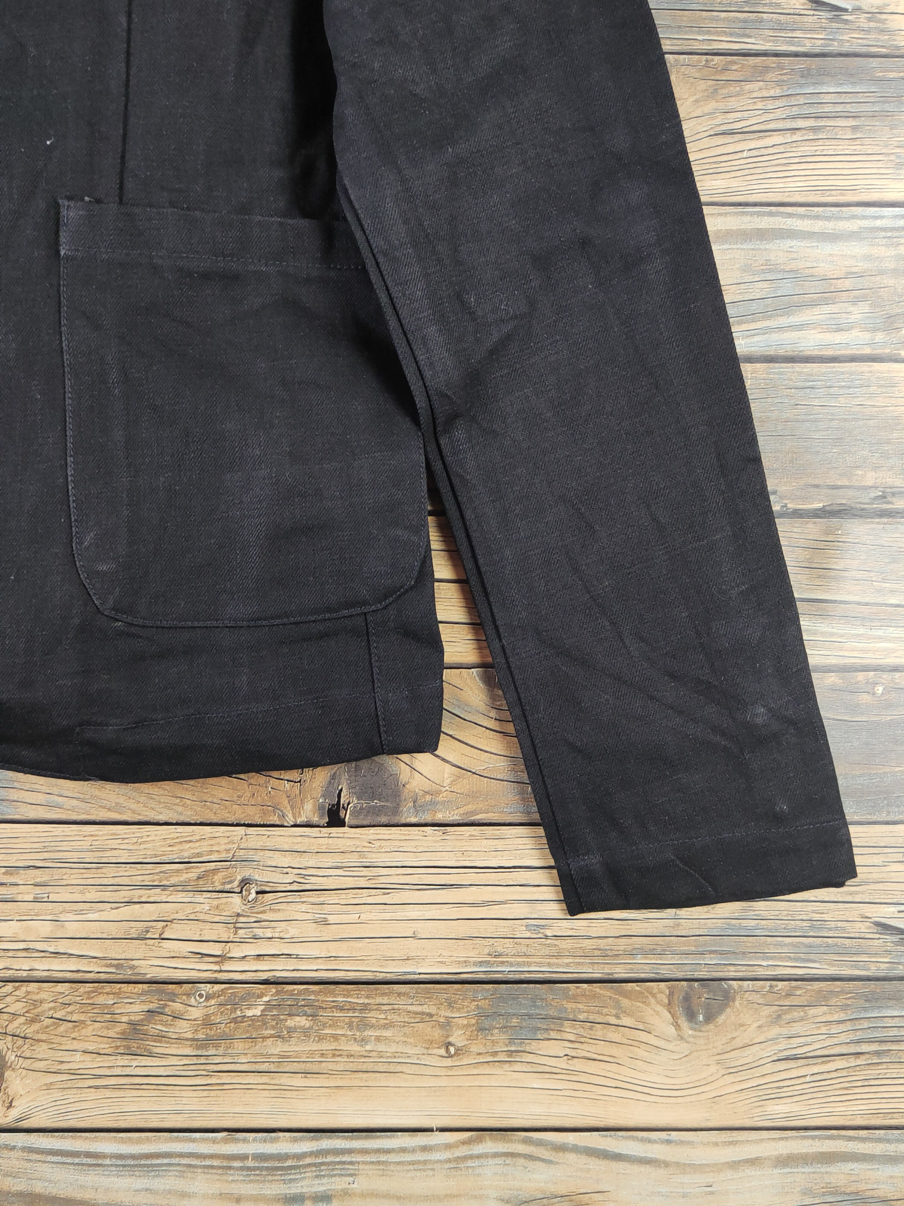 Vintage DL Hopki.rk Black Denim selvedge Jackets #2688 Size US M / EU 48-50 / 2 - 6 Thumbnail
