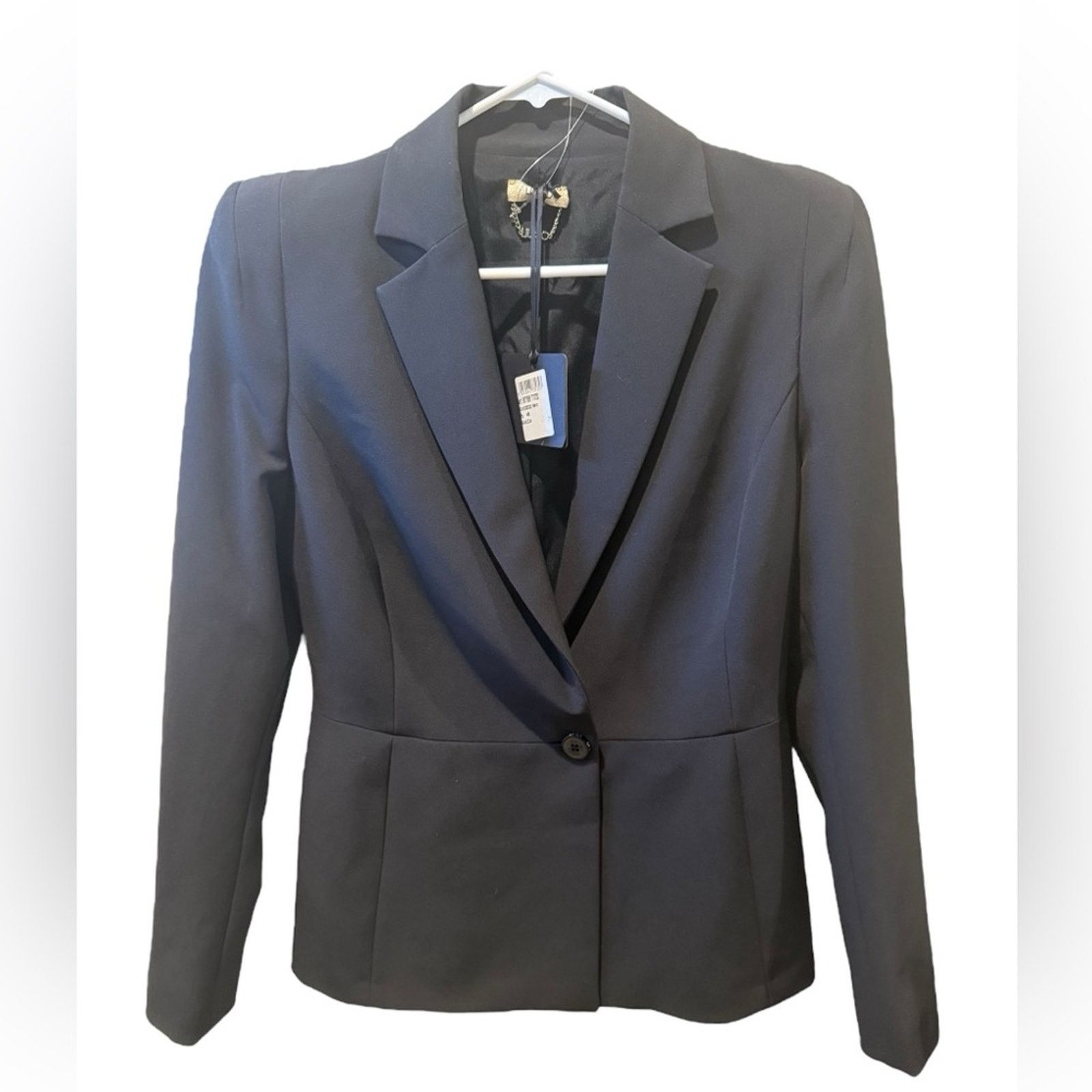 Designer Liu Jo Women’s Blazer Black 46 Single-Button Design Size L / US 10 / IT 46 - 2 Thumbnail