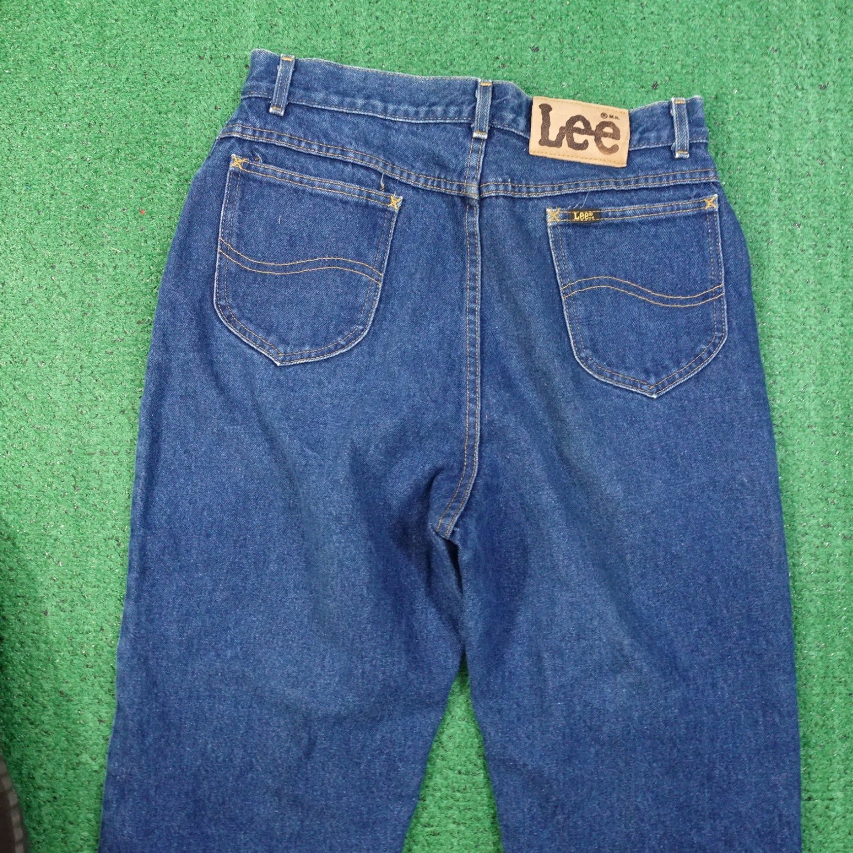 Lee Vintage Lee USA Made Denim Jeans Regular Fit 30x31 Blue 16 Women Retro 70s Size 38" / US 16 / IT 52 - 5 Thumbnail