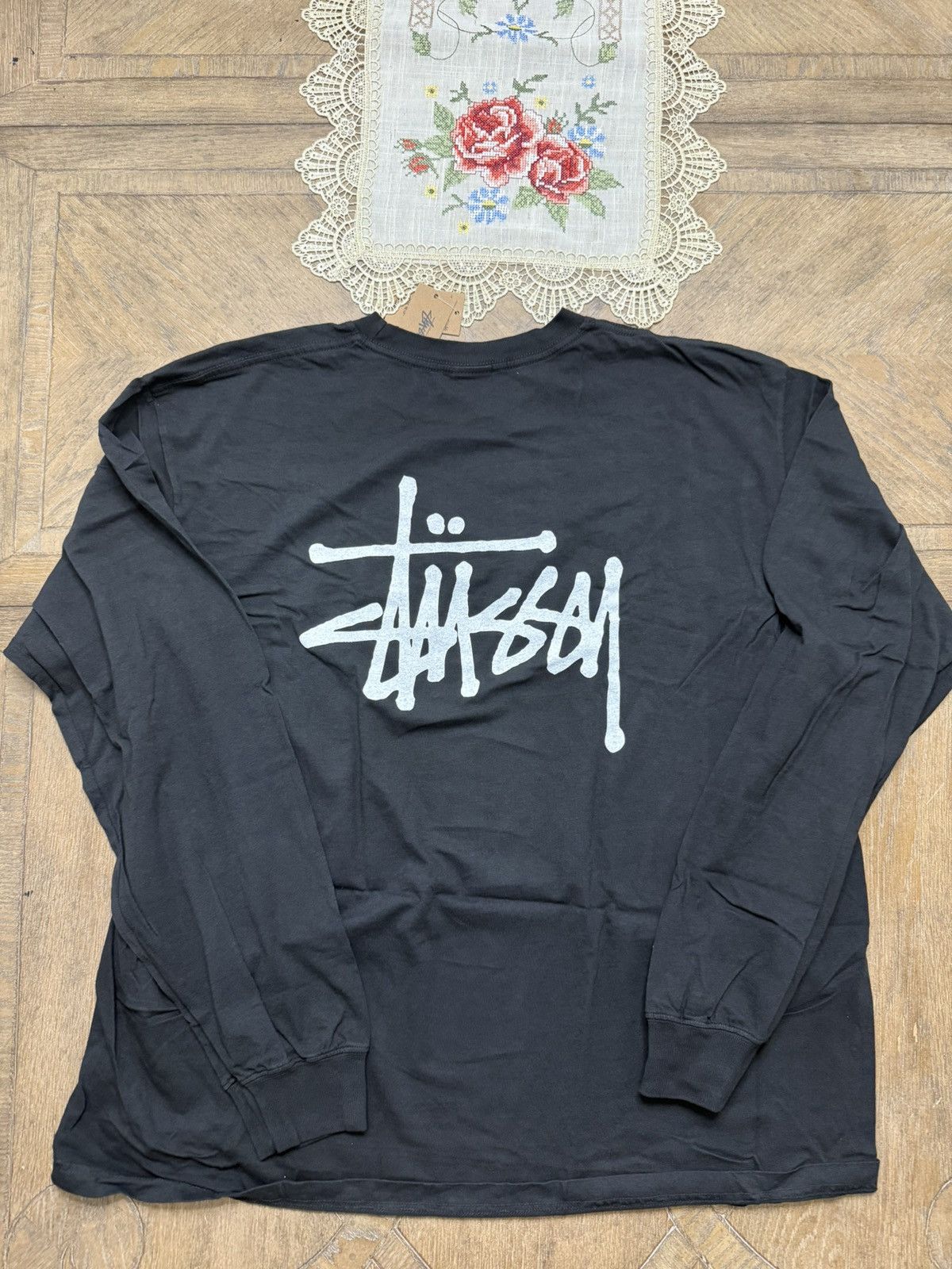 Stussy Stussy Basic stock Raglan thermal FW24 washed black