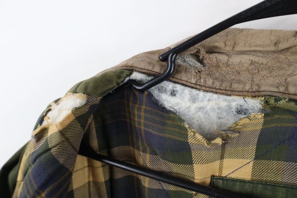 Vintage Vintage 90s Streetwear Flannel Lined Chore Jacket Green Size US XXL / EU 58 / 5 - 11 Thumbnail