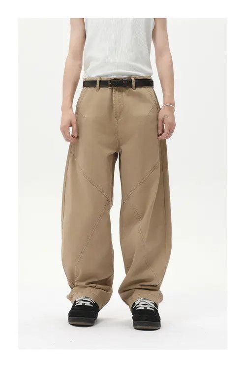 Japanese Brand American retro loose casual wide-leg scimitar pants Size US 32 / EU 48 - 2 Thumbnail
