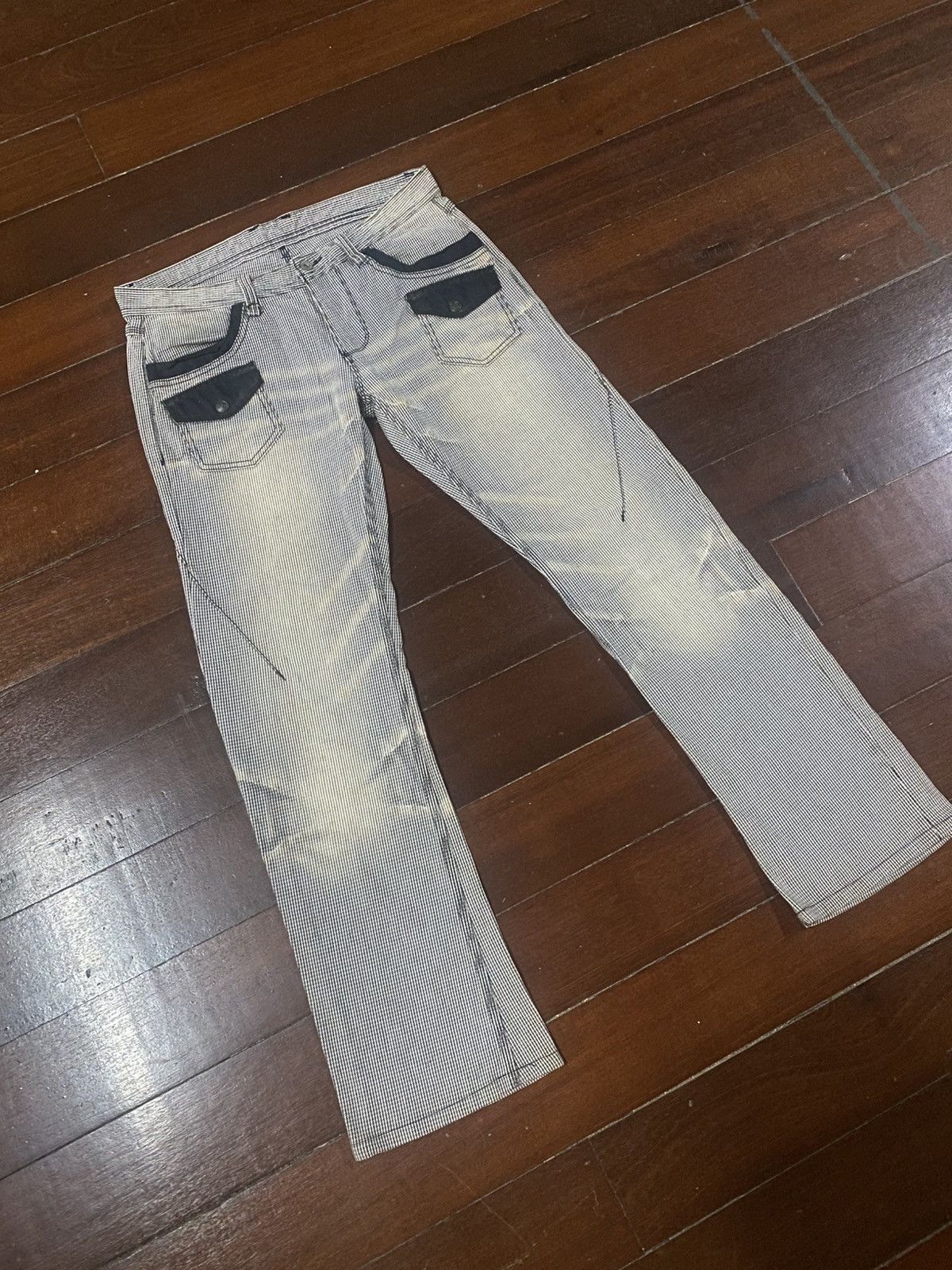 If Six Was Nine 💥rare💥 Hideways Nicole Washed flare Denim Jeans nice feded Size US 35 - 2 Thumbnail