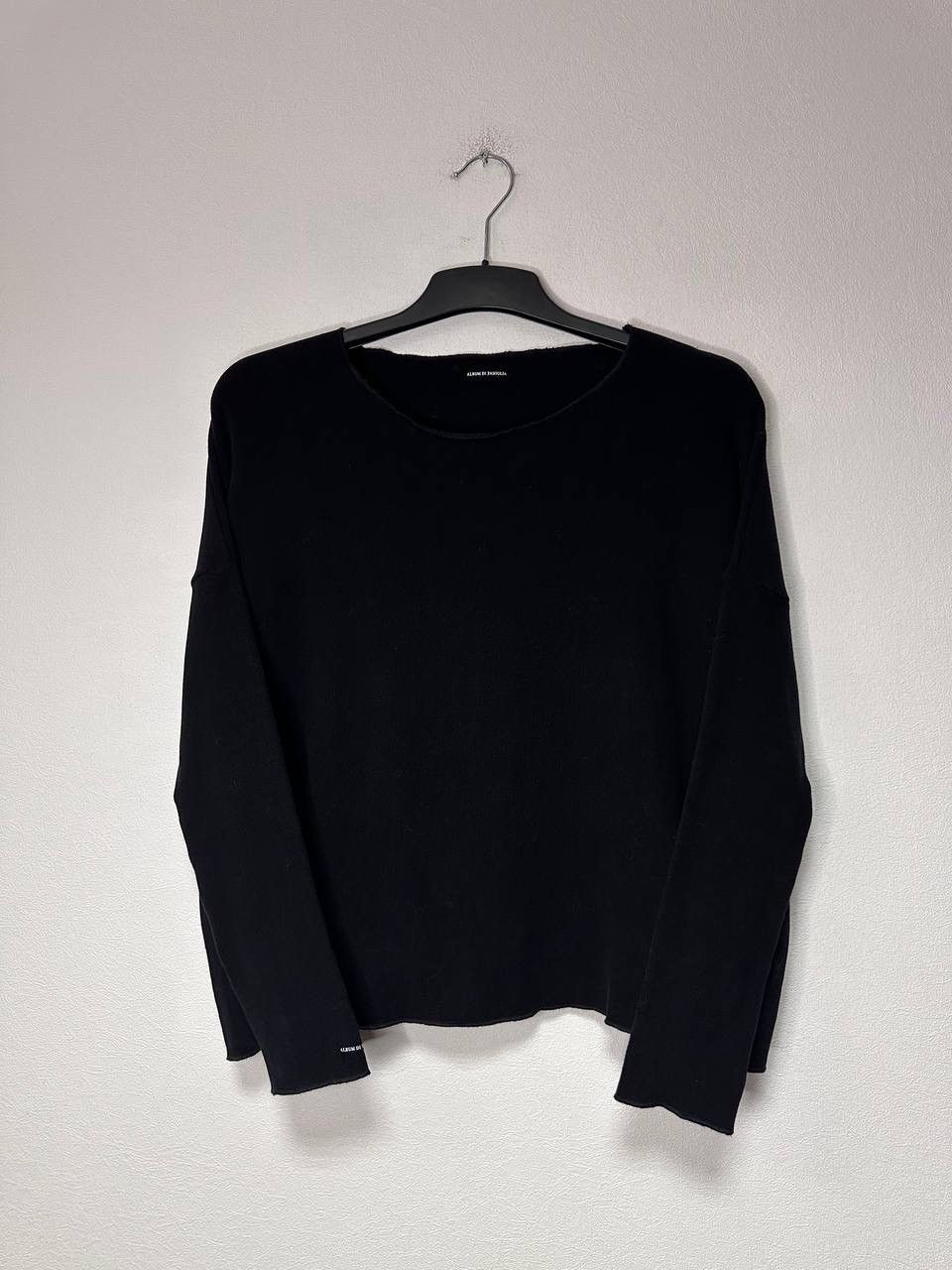 Album di Famiglia Album Di Famiglia Black Oversized Knit Sweater taly S Luxury Size S / US 4 / IT 40 - 2 Thumbnail