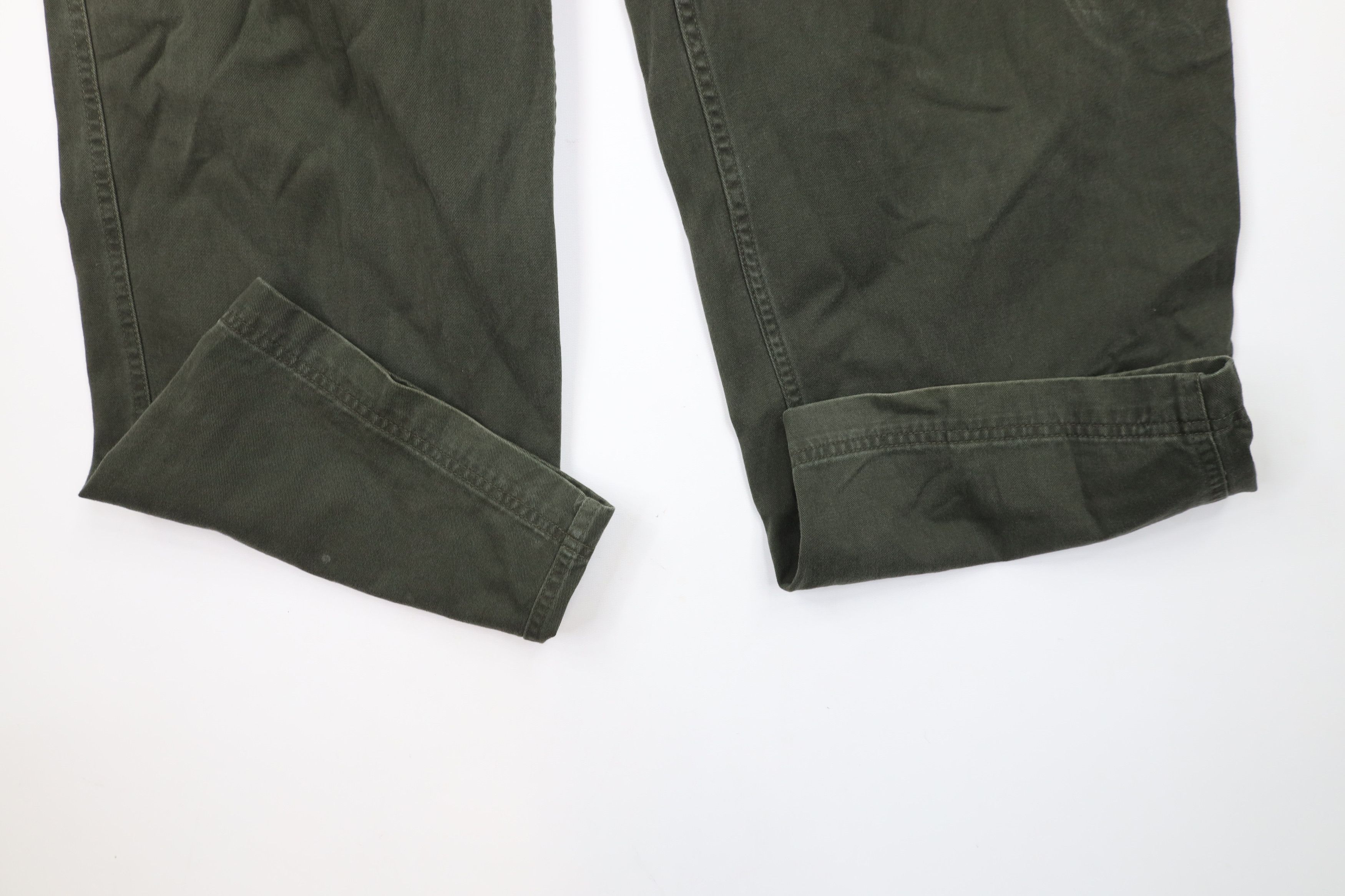Vintage Vintage 90s Y2K Streetwear Baggy Wide Leg Cargo Pants Green Size US 36 / EU 52 - 5 Thumbnail