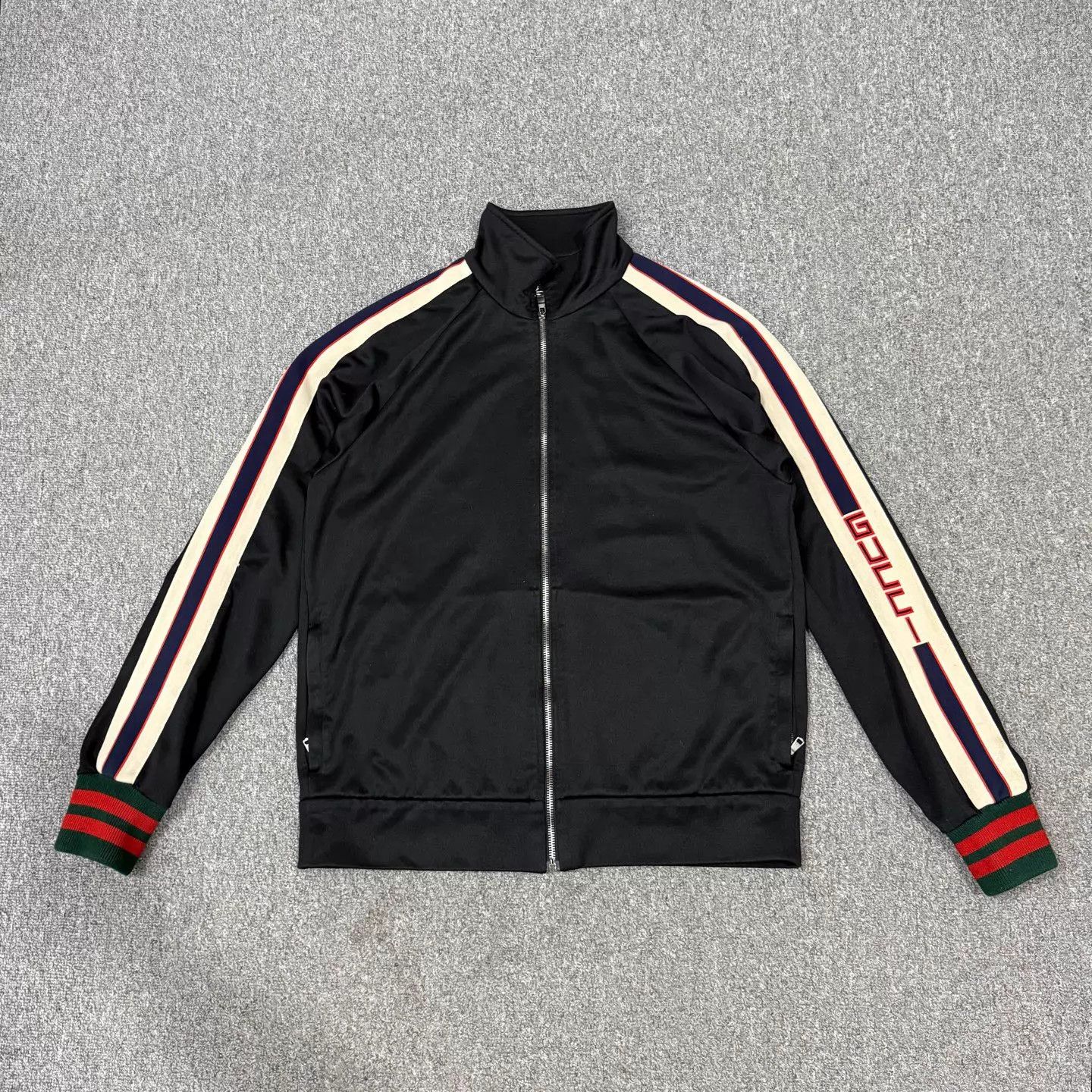 Gucci Gucci Black Side Stripe School Jacket M 99 New Size US M / EU 48-50 / 2 - 1 Thumbnail