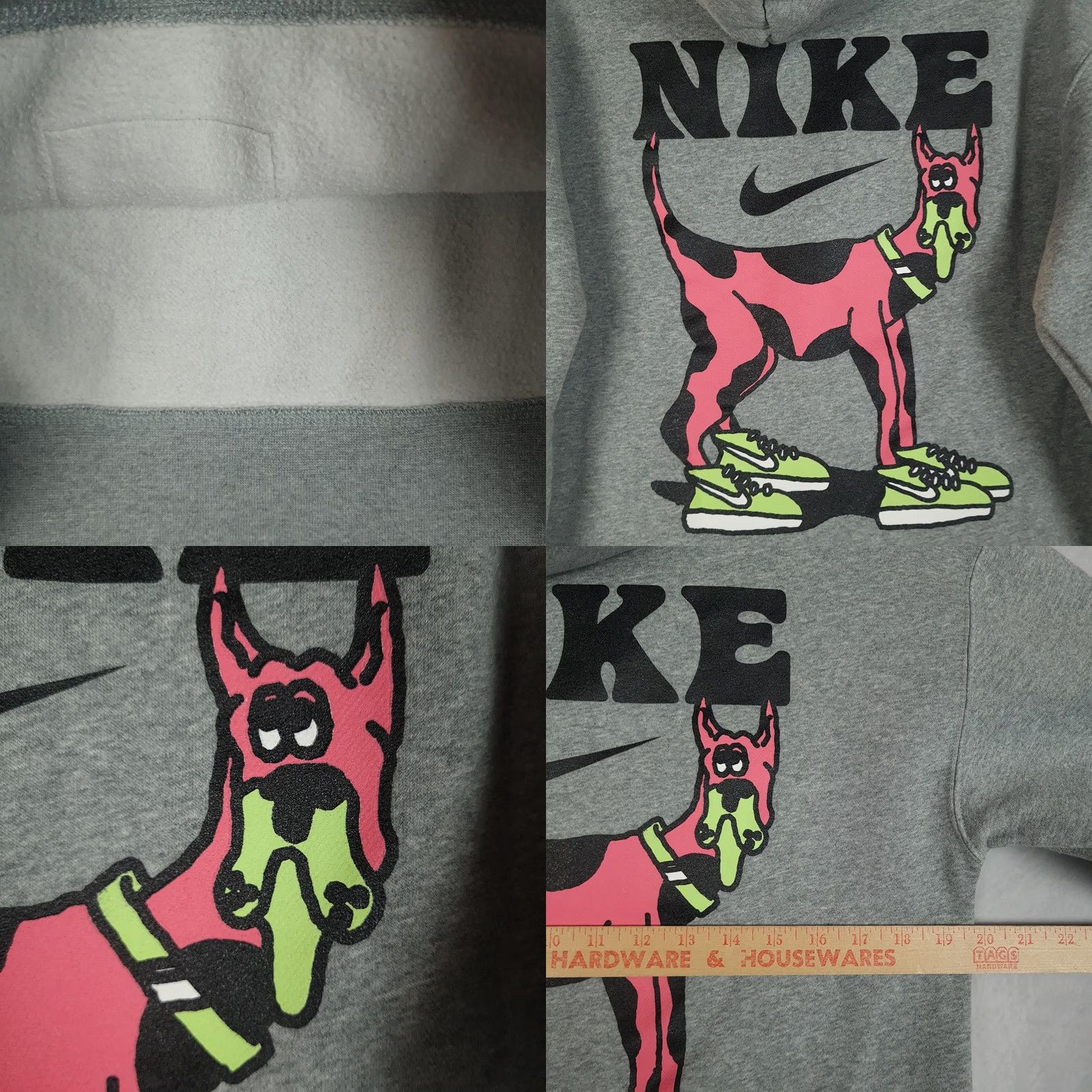 Nike Nike SB Hoodie Mens Small Gray Dog Graphic Pullover Sweatshirt CW5615-063 Size US S / EU 44-46 / 1 - 8 Thumbnail