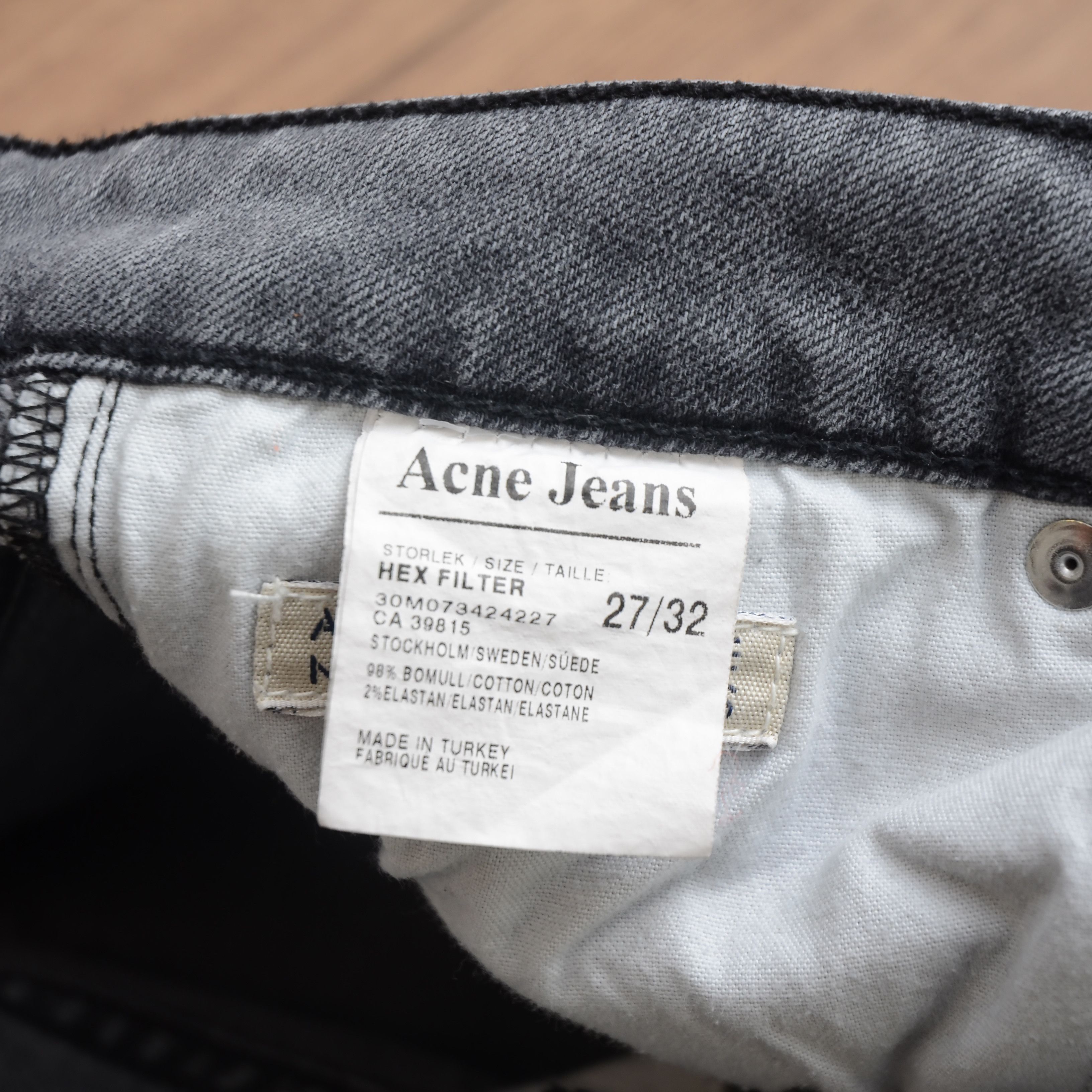 Acne Studios ACNE Studio Hex Filter Jeans Slim Fit Whiskers Faded Y2K Size 27" / US 4 / IT 40 - 12 Thumbnail