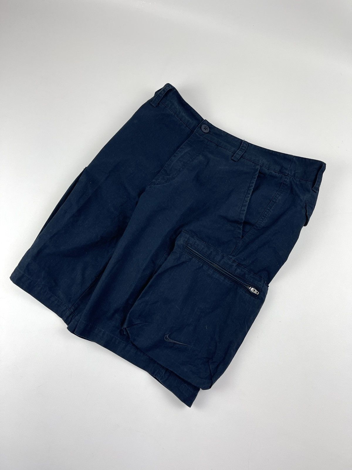 Nike × Vintage Nike Cargo Cotton Shorts Embroidered Logo Size US 32 / EU 48 - 1 Thumbnail