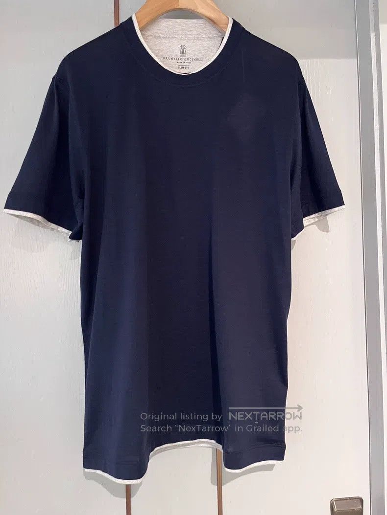 Brunello Cucinelli Brunello Cucinelli Silk Cotton T-Shirt Size US M / EU 48-50 / 2 - 3 Thumbnail
