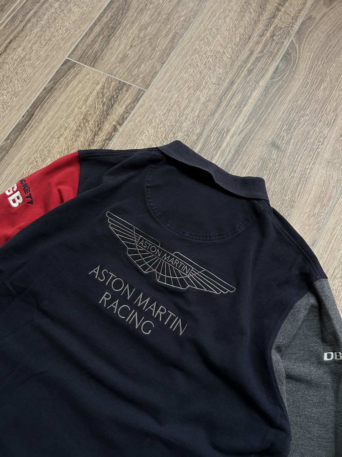 Hackett Vintage Hackett Aston Martin big logo long-sleeve shirt Size US XL / EU 56 / 4 - 4 Thumbnail