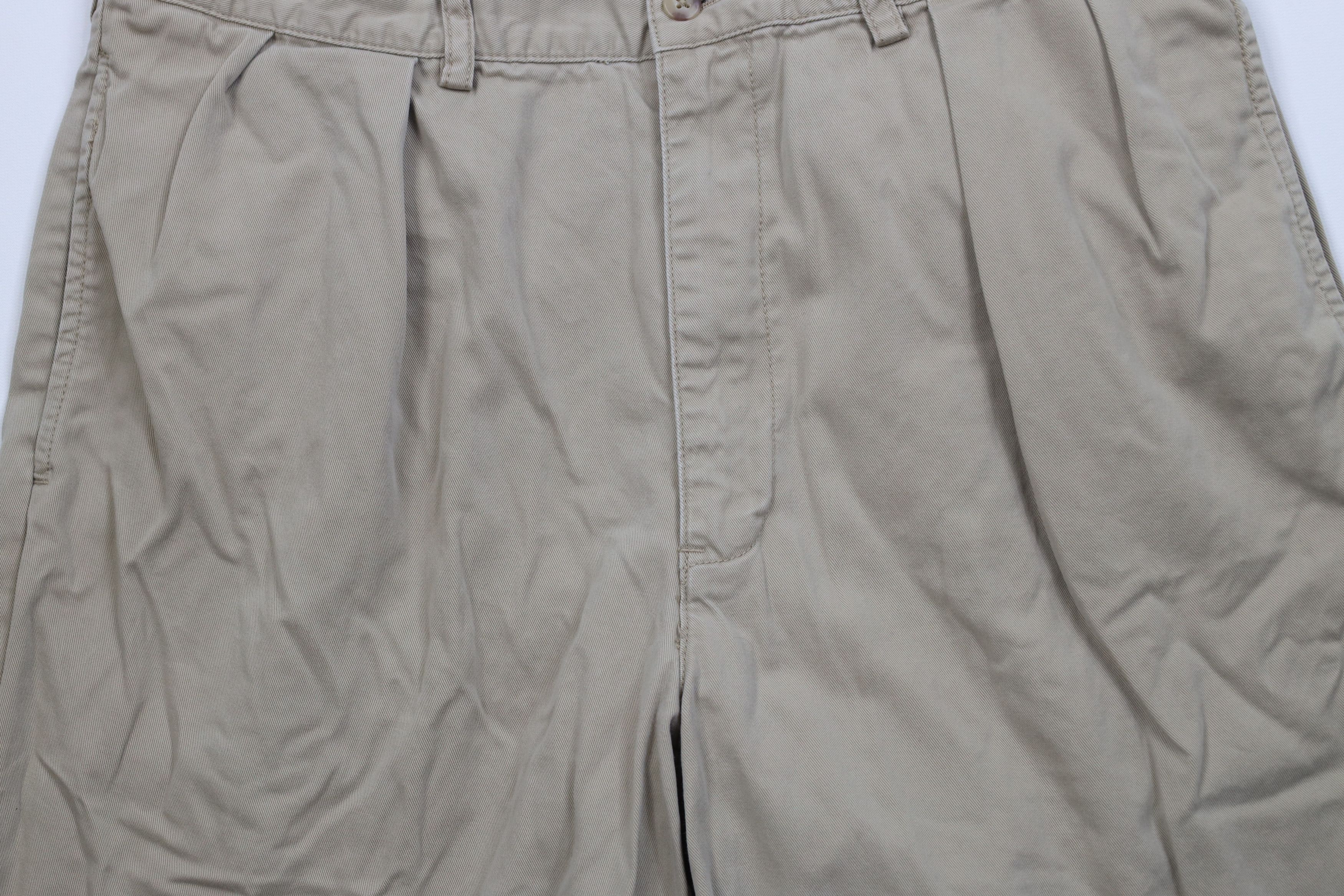 Ralph Lauren Vintage 90s Ralph Lauren Above Knee Chino Shorts Beige Size US 36 / EU 52 - 3 Thumbnail