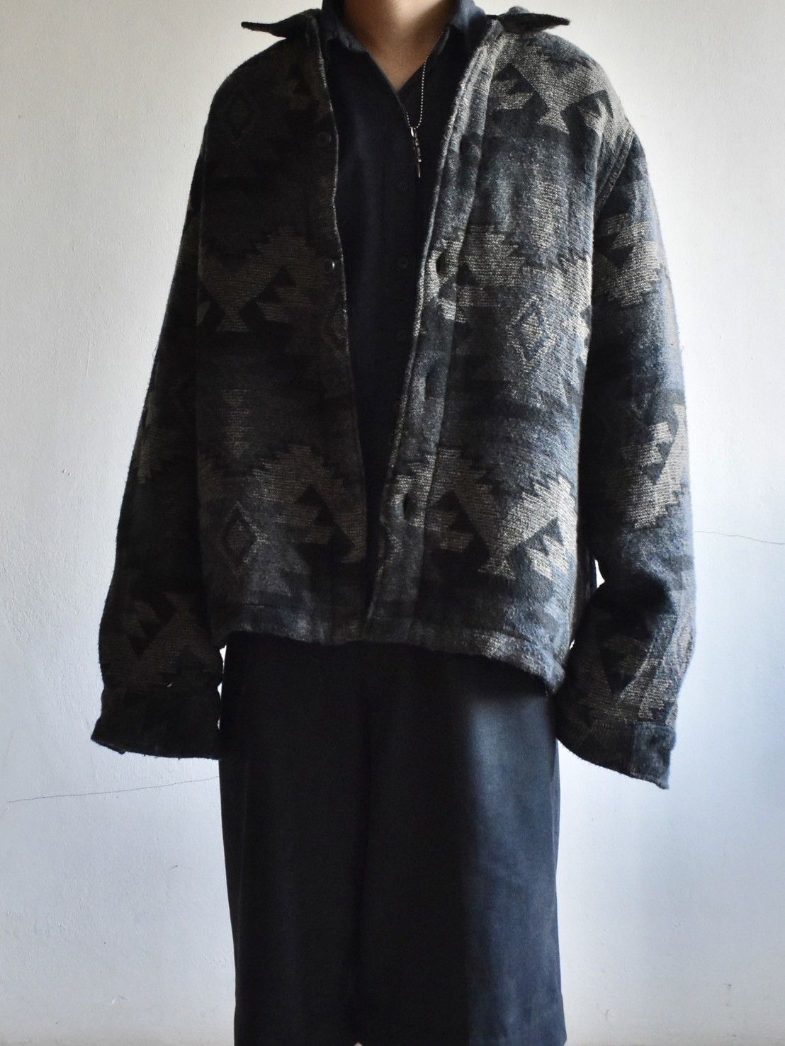 Japanese Brand Vintage Wool Boxy Jacket Size US M / EU 48-50 / 2 - 10 Thumbnail