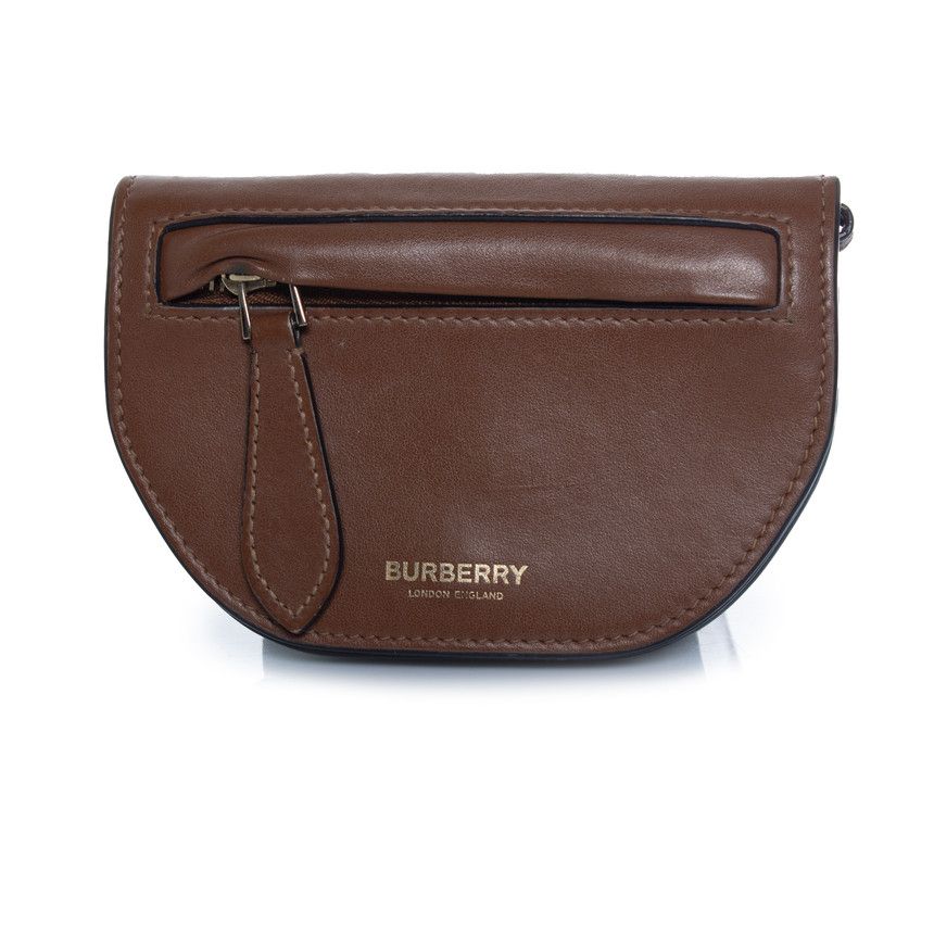 Burberry Burberry, brown leather saddle wallet Size ONE SIZE - 1 Thumbnail