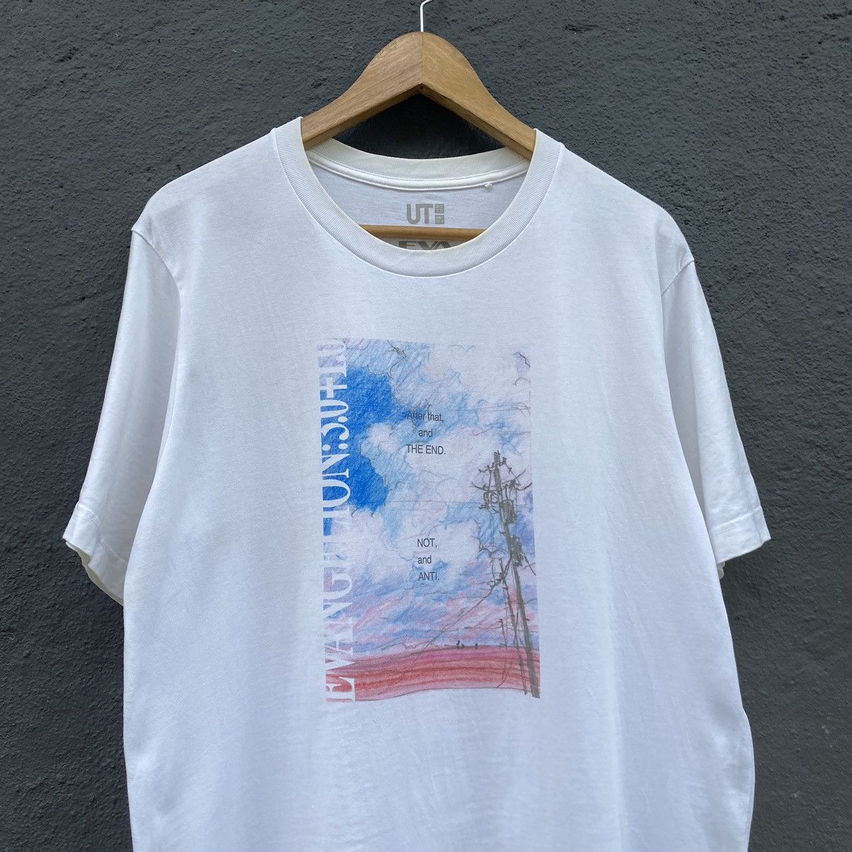 Anime Evangelion Neon Genesis Japanese Anime ERD GRUNGE THRASHED T Size US L / EU 52-54 / 3 - 2 Thumbnail