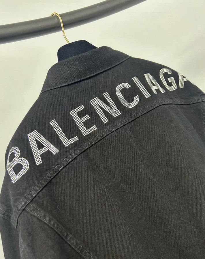Balenciaga Balenciaga black big logo denim jacket2412-Nextarrow Size US S / EU 44-46 / 1 - 3 Thumbnail