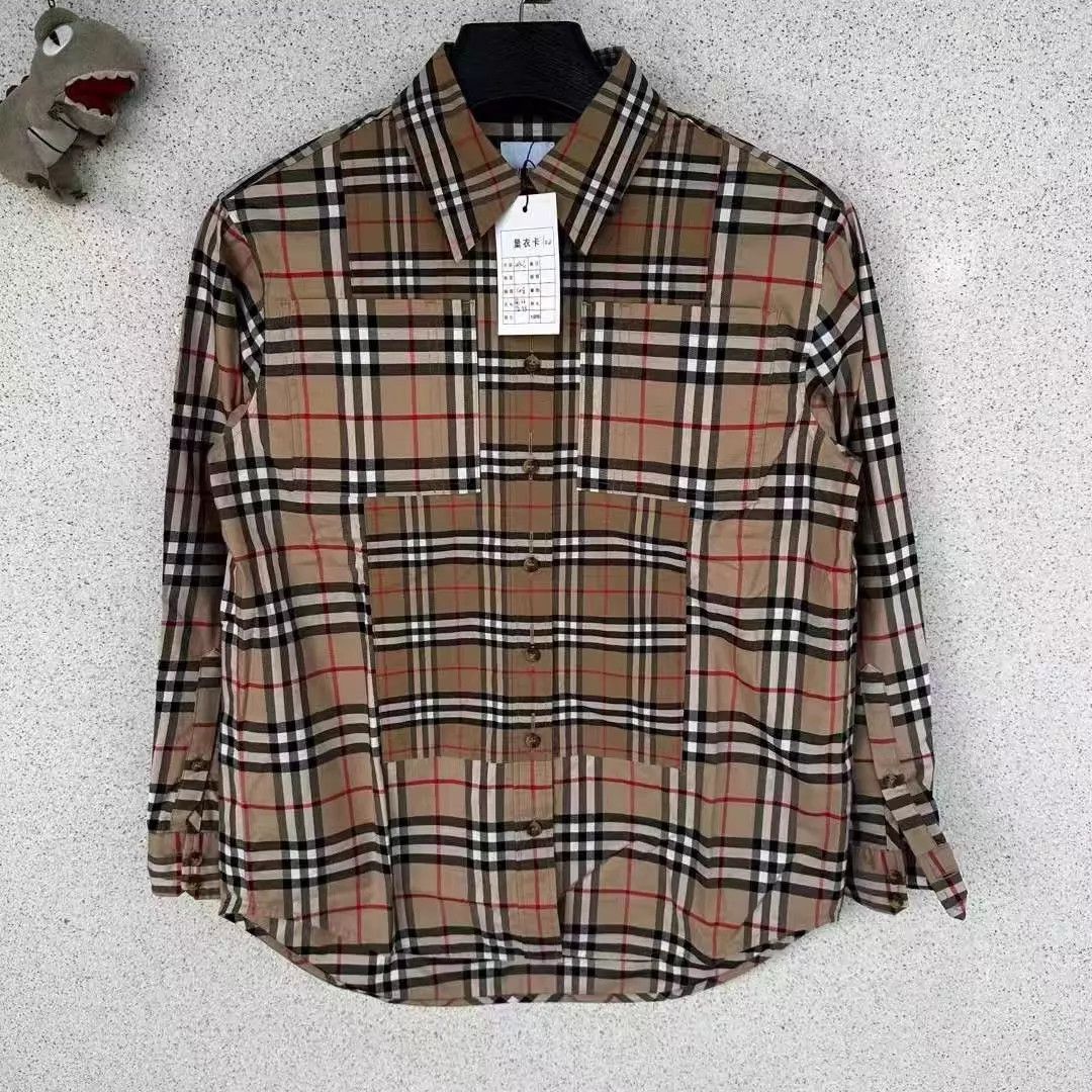 Burberry Burberry new color block shirt women's UK6 Size XS / US 0-2 / IT 36-38 - 1 Thumbnail