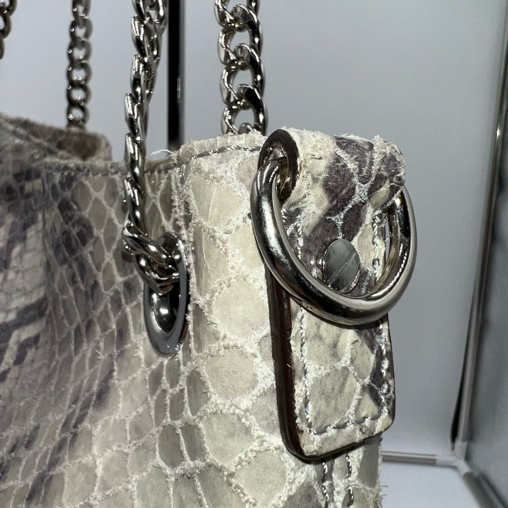 Michael Kors MICHAEL KORS Chain Python Leather JET SET Tote Hobo Convertible Shoulder Bag WITH UNBRANDED CHAIN Size ONE SIZE - 6 Thumbnail