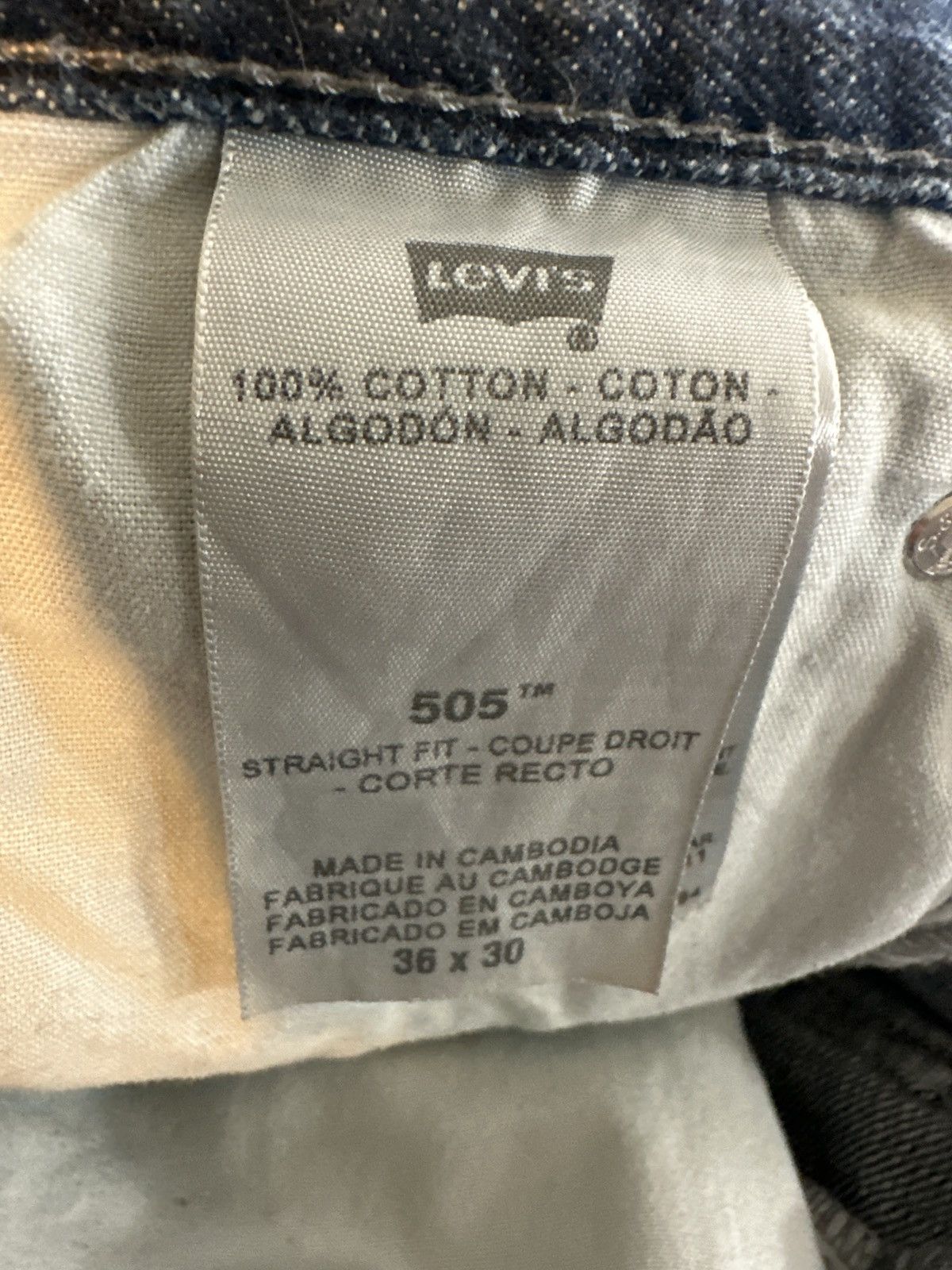 Levi's Levis 505 Jeans Red Tab 36x30 Size US 36 / EU 52 - 8 Thumbnail