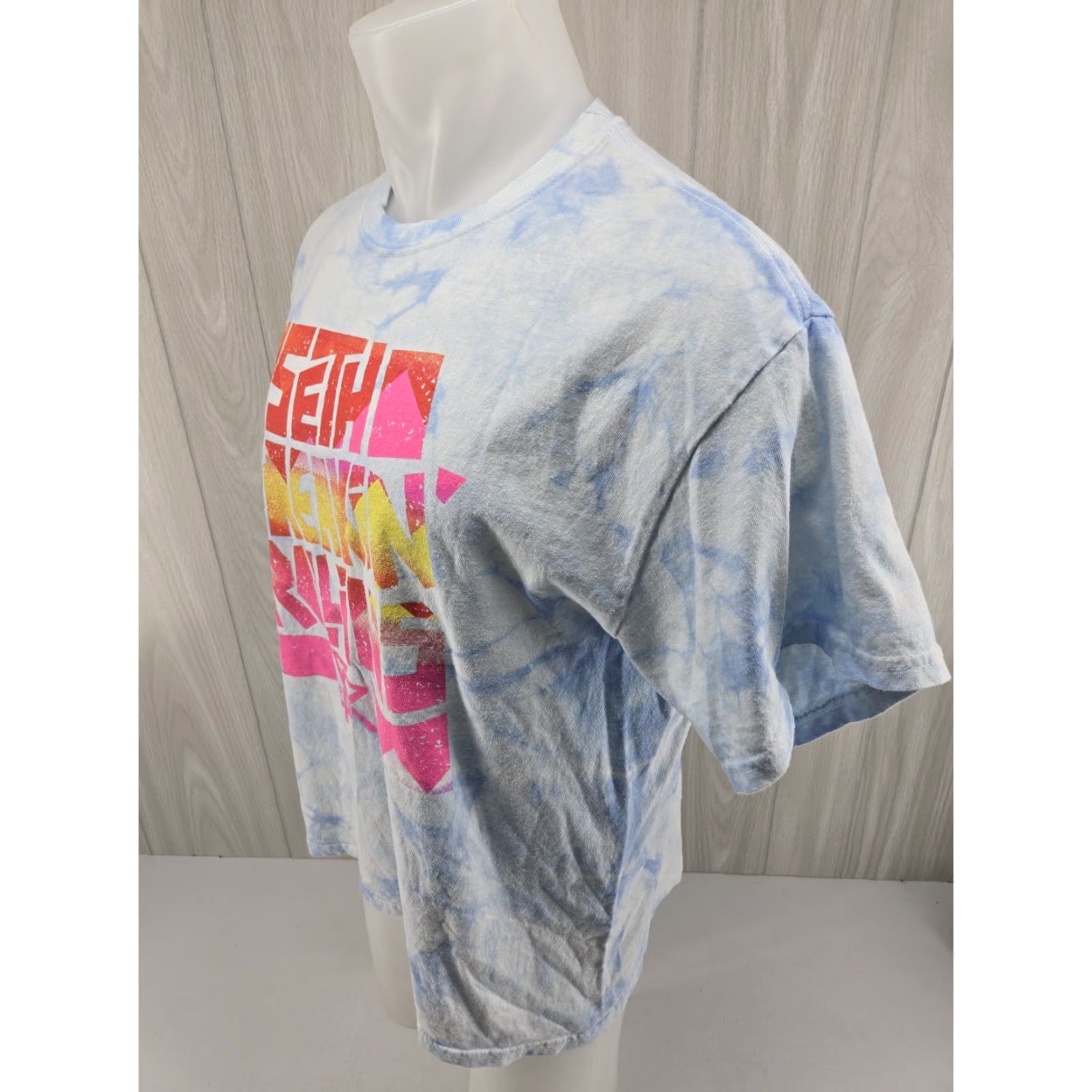 Vintage Seth "Freakin" Rollins Visionary Tie-Dye T-Shirt Men's Light Blue Large Size US L / EU 52-54 / 3 - 6 Thumbnail