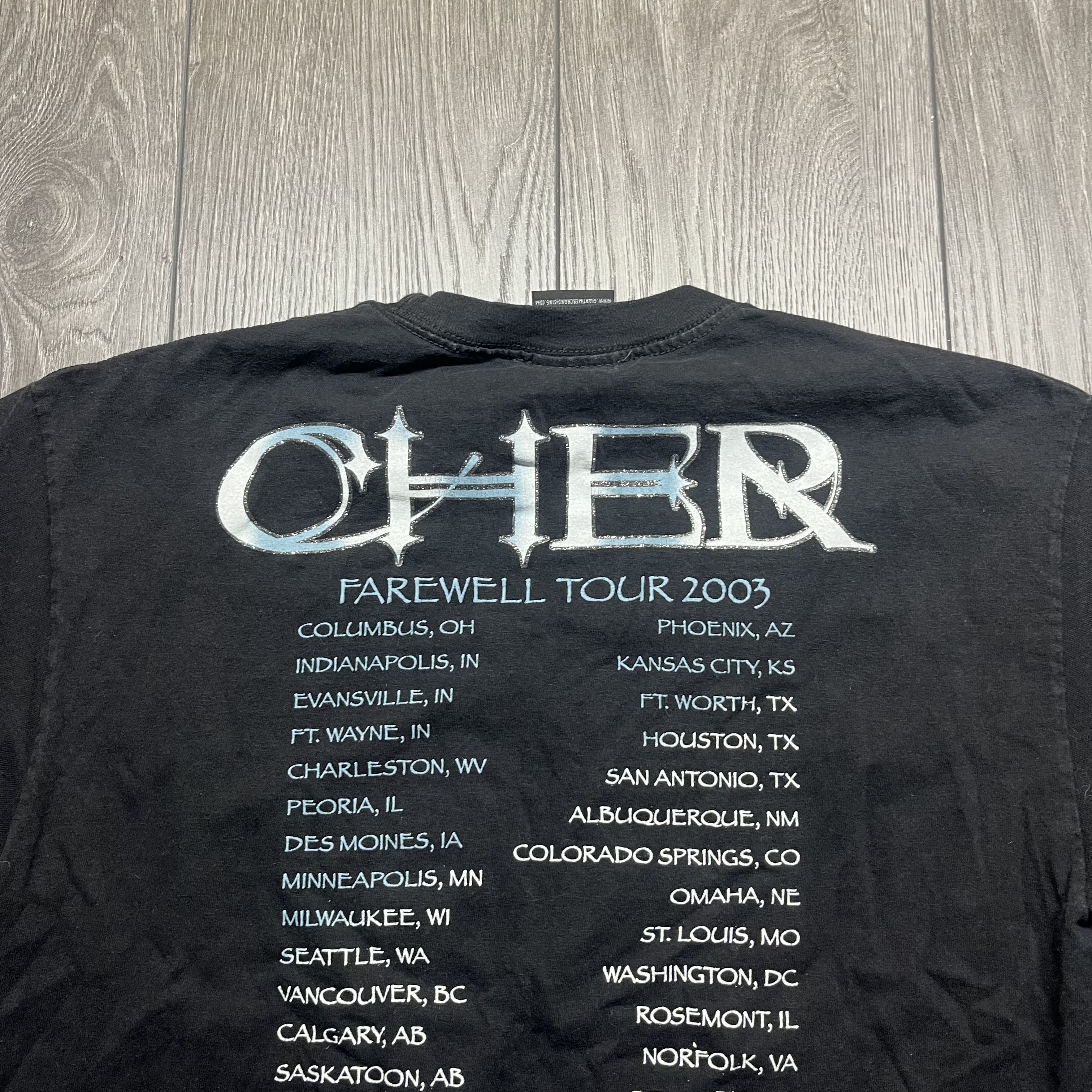 Band Tees × Giant × Vintage Vintage Cher Farewell Tour Band T Shirt Large Size US L / EU 52-54 / 3 - 7 Thumbnail