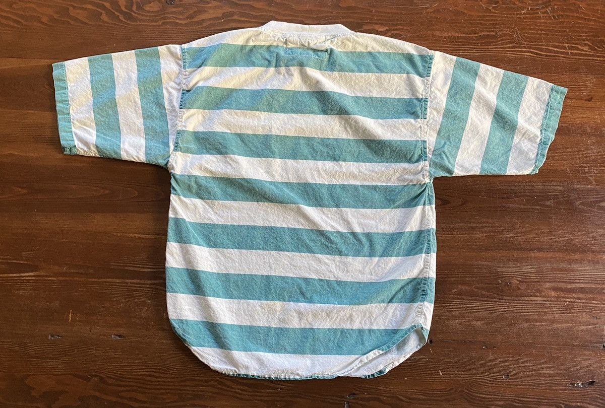 Vintage Vintage 90’s Generalities Faded Stripe Denim Like Pocket Tee Size US L / EU 52-54 / 3 - 13 Thumbnail