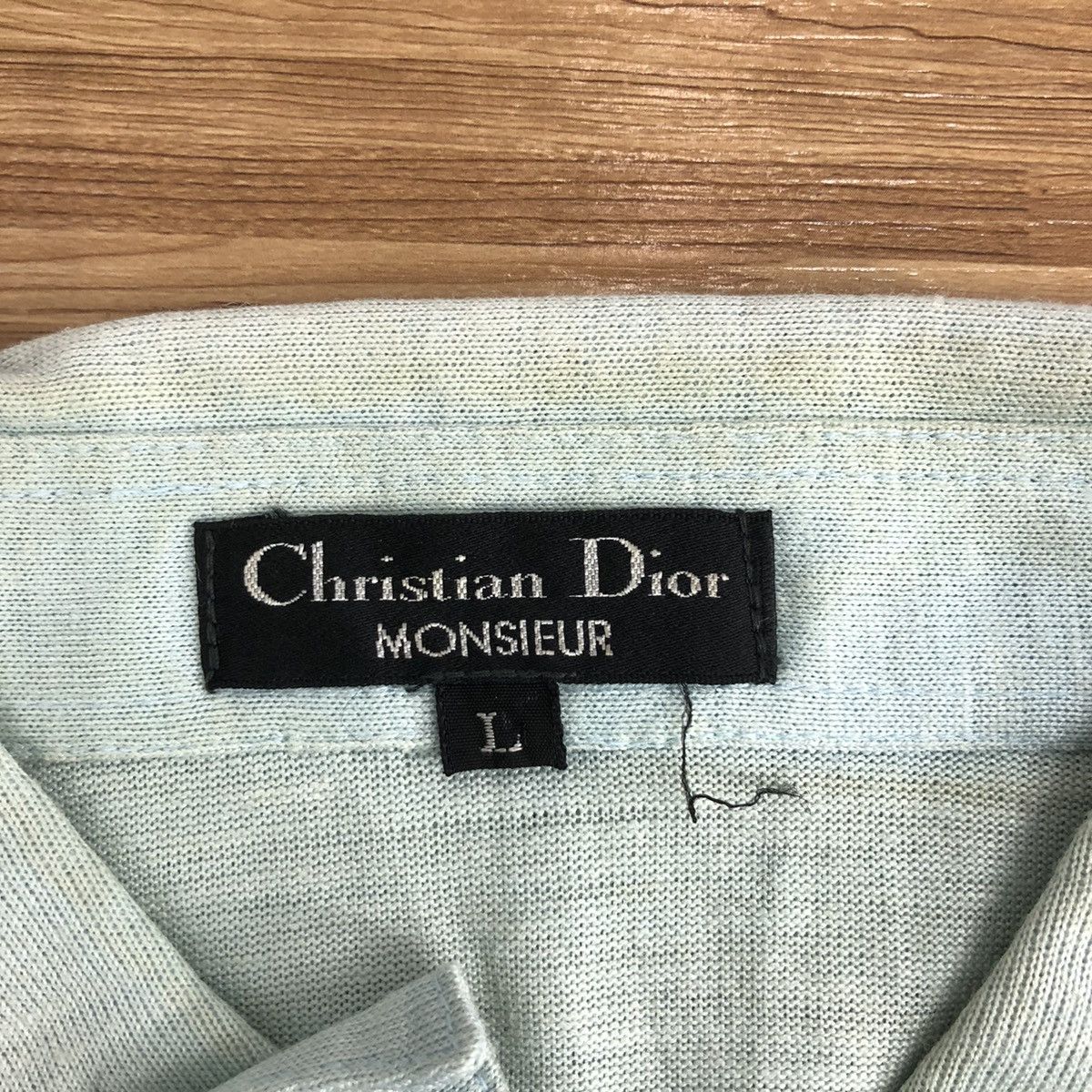 Christian Dior Monsieur × Vintage Vintage CHRISTIAN DIOR Monsieur Collared Tee Shirt Size US L / EU 52-54 / 3 - 5 Thumbnail