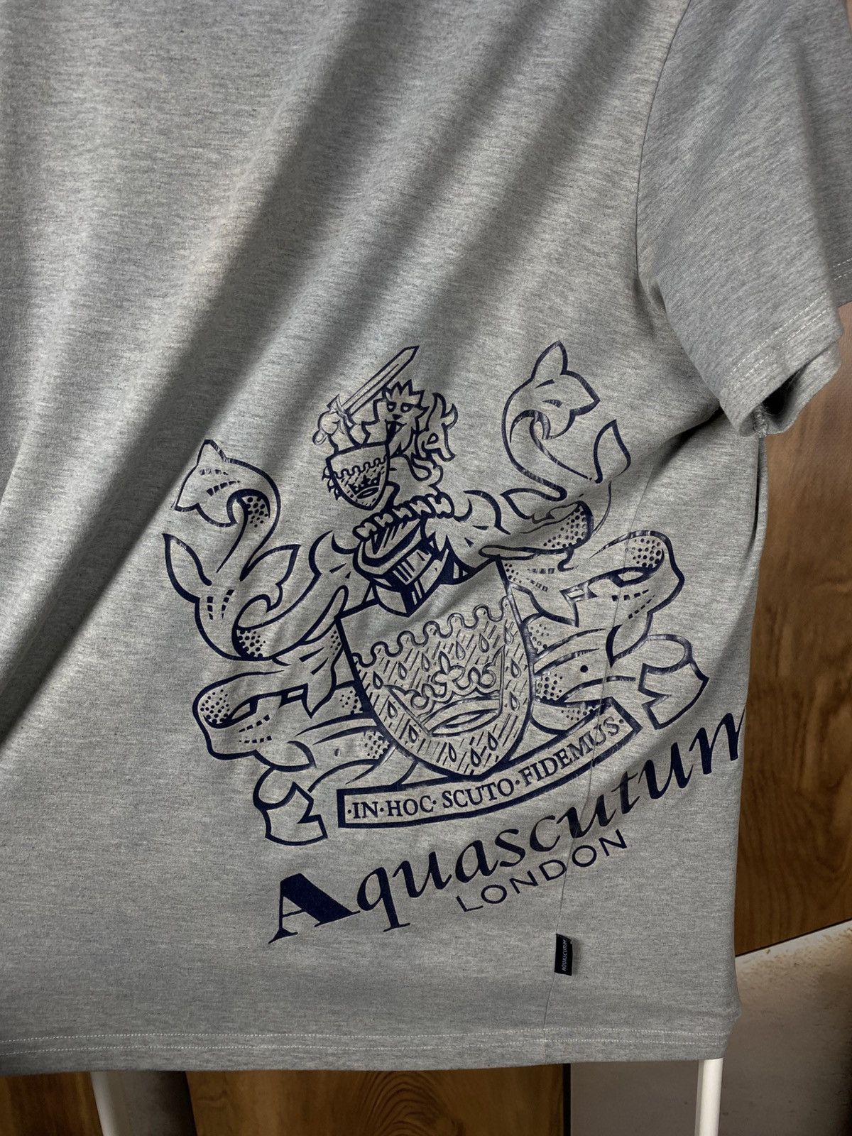 Aquascutum 🛡️T-Shirt Aquascutum Of London United Kingdom Big Logo Tee🛡️ Size US XL / EU 56 / 4 - 7 Thumbnail