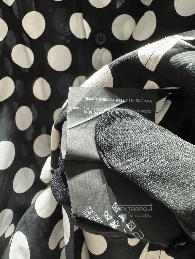 Saint Laurent Paris Saint Laurent Paris size 40 Poster Style Polka Dot Shirt S Size M / US 6-8 / IT 42-44 - 6 Thumbnail