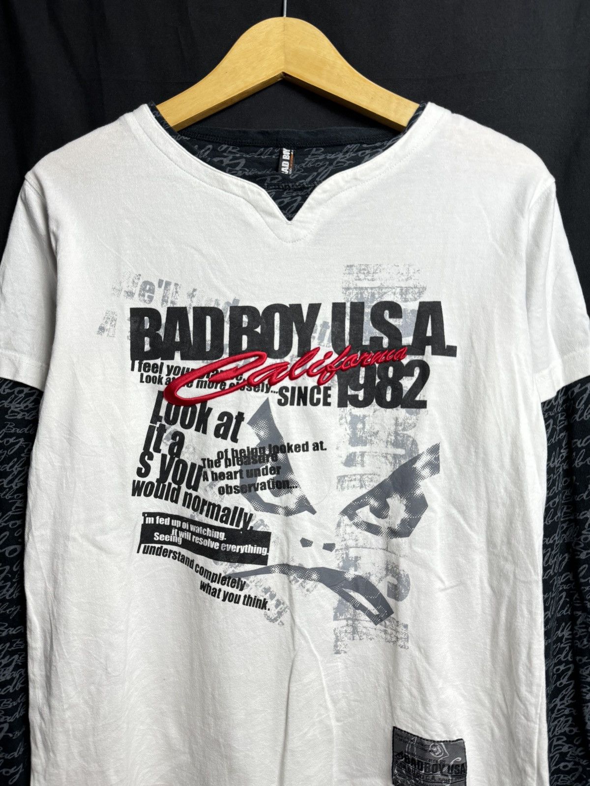 Hysteric Glamour × If Six Was Nine × Japanese Brand Double Layers Poem Bad Boy Long Sleeve Size US S / EU 44-46 / 1 - 3 Thumbnail