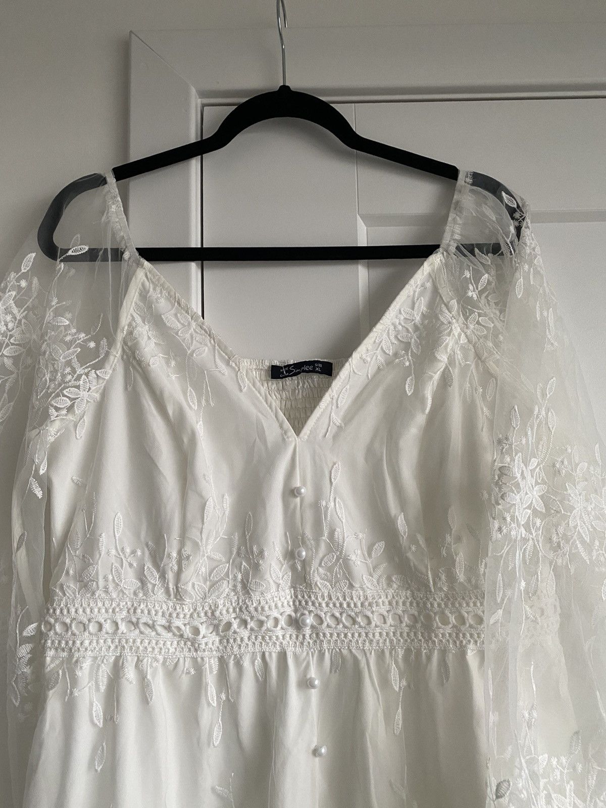 Other New Simplee Women’s Elegant Lantern Sleeve Ruffle HemDresses Size XL / US 12-14 / IT 48-50 - 6 Thumbnail