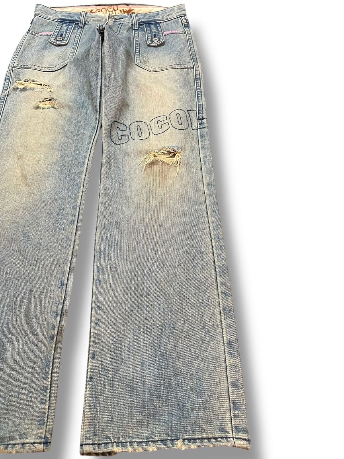 Hysteric Glamour Vintage Cocolulu Faded Mudwash Distressed Denim Size US 31 - 6 Thumbnail