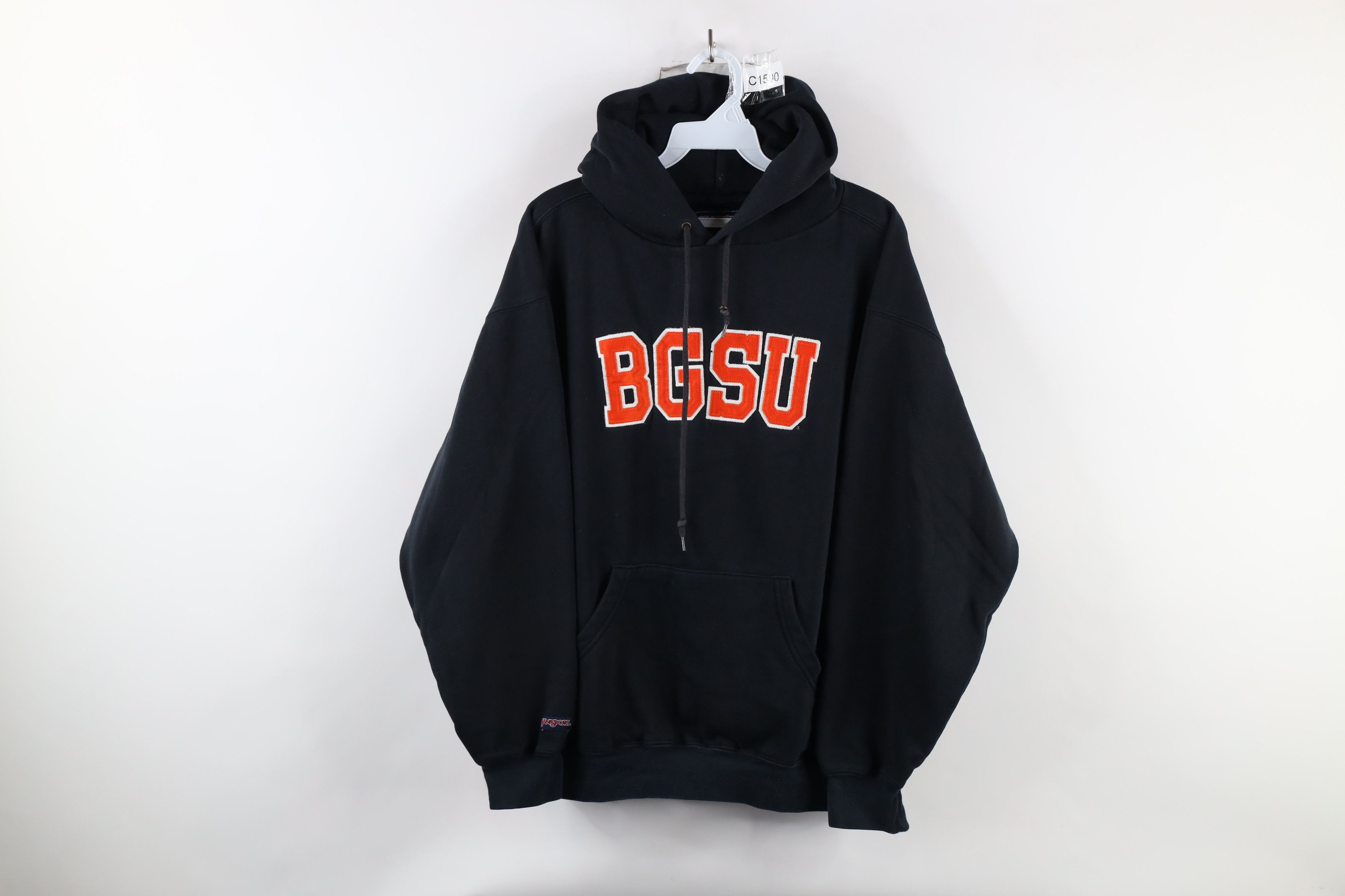 Vintage Vintage 90s Bowling Green State University Hoodie Sweatshirt Size US M / EU 48-50 / 2 - 1 Thumbnail