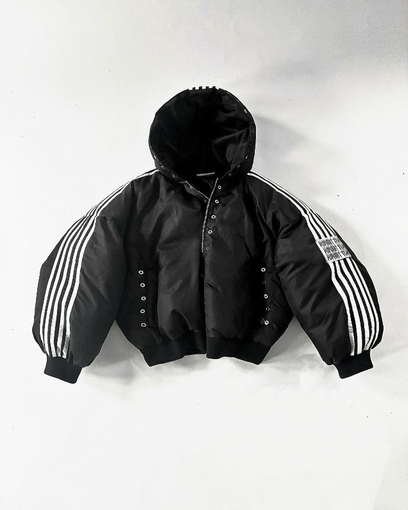 Japanese Brand × Vintage Fashionable Stripe Loose Zipper Hoodie Jacket Size US XL / EU 56 / 4 - 1 Thumbnail