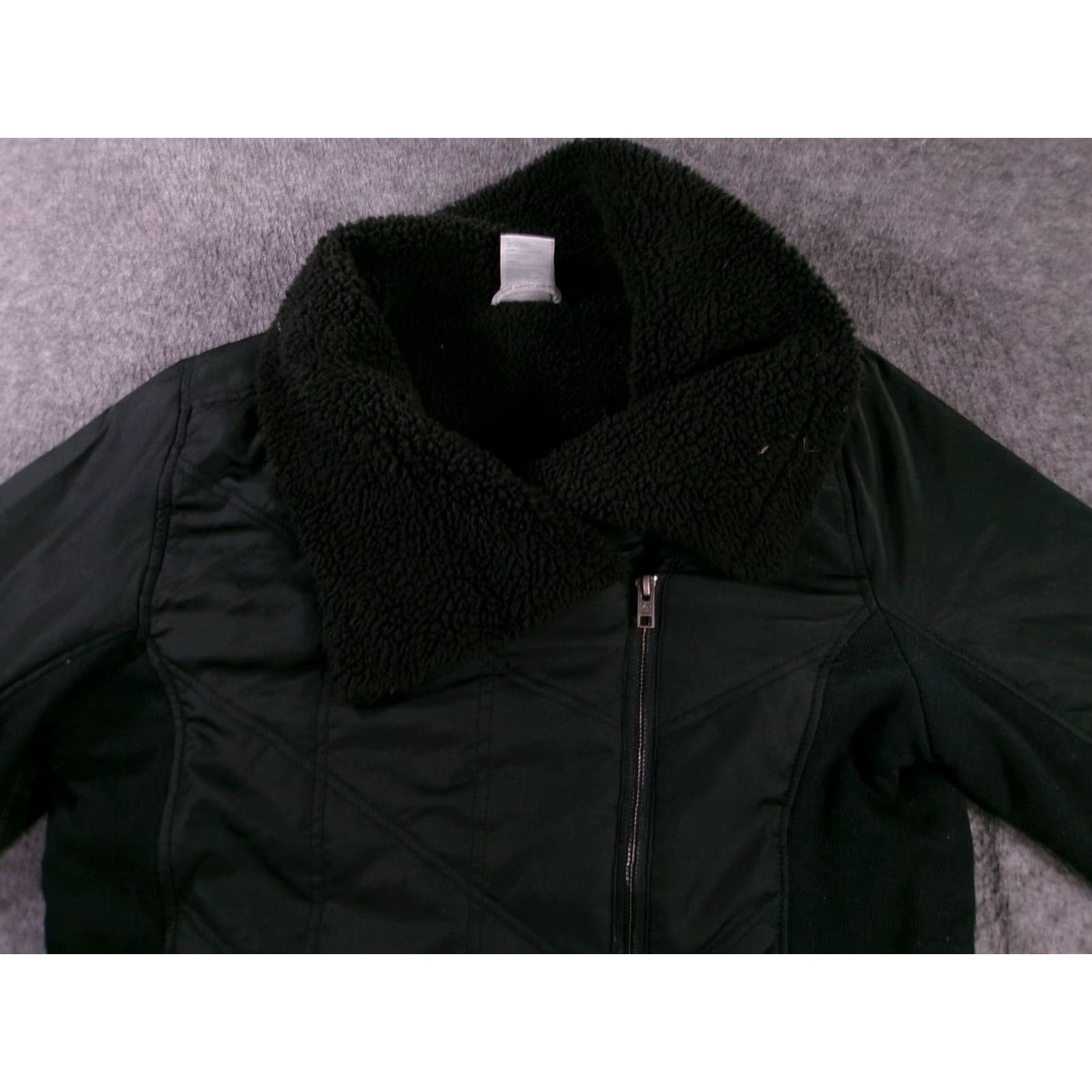 Avalanche Avalanche Jacket Womens L Black Sherpa Collar Insulated Quilted Zip Pockets Jacket Size L / US 10 / IT 46 - 2 Thumbnail