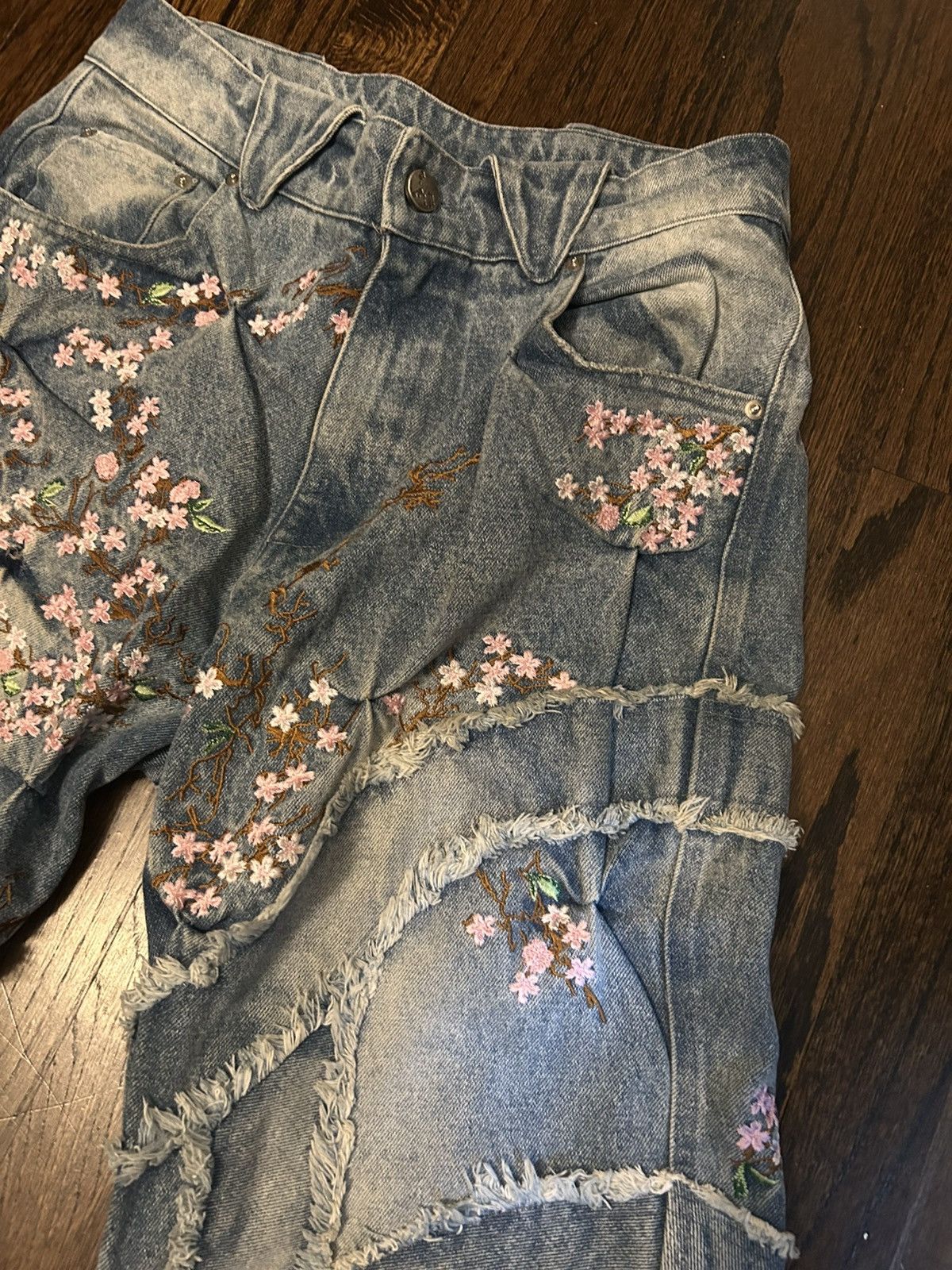 Bad Son Badson Cherry Blossom 'Overgrowth' Denim | Grailed