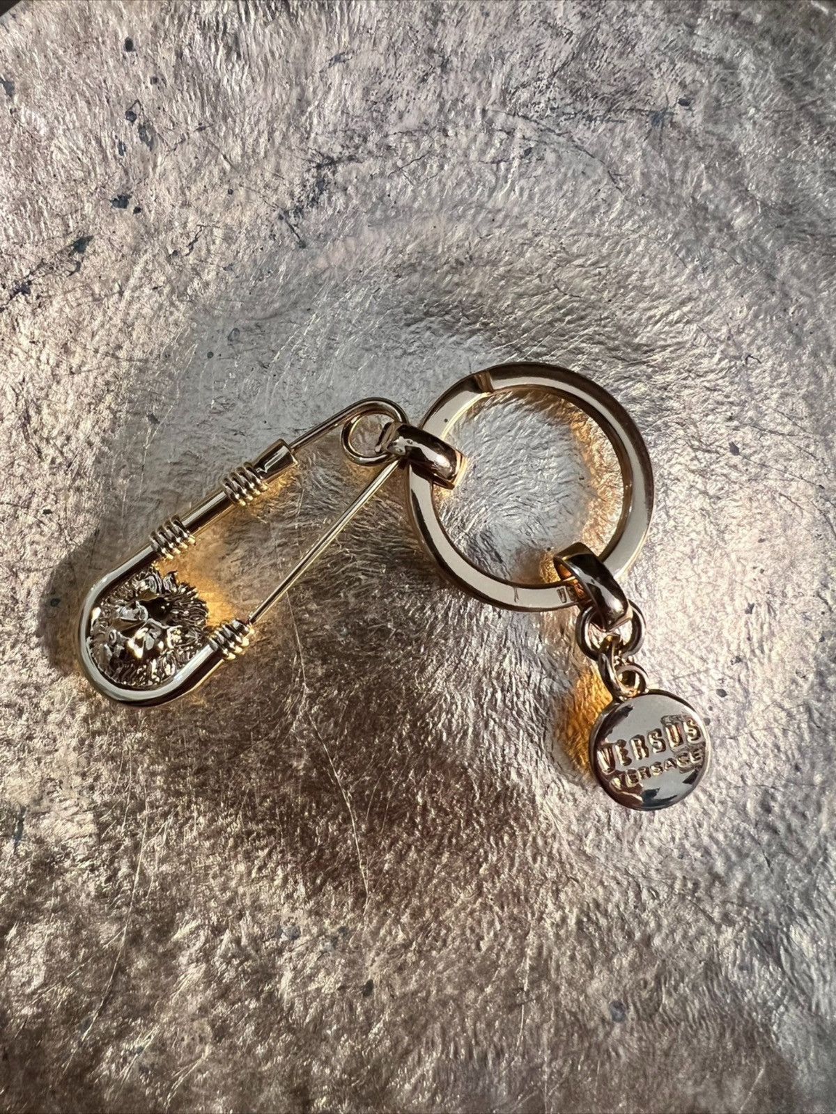 image of Versace Silver Pin, Men's
