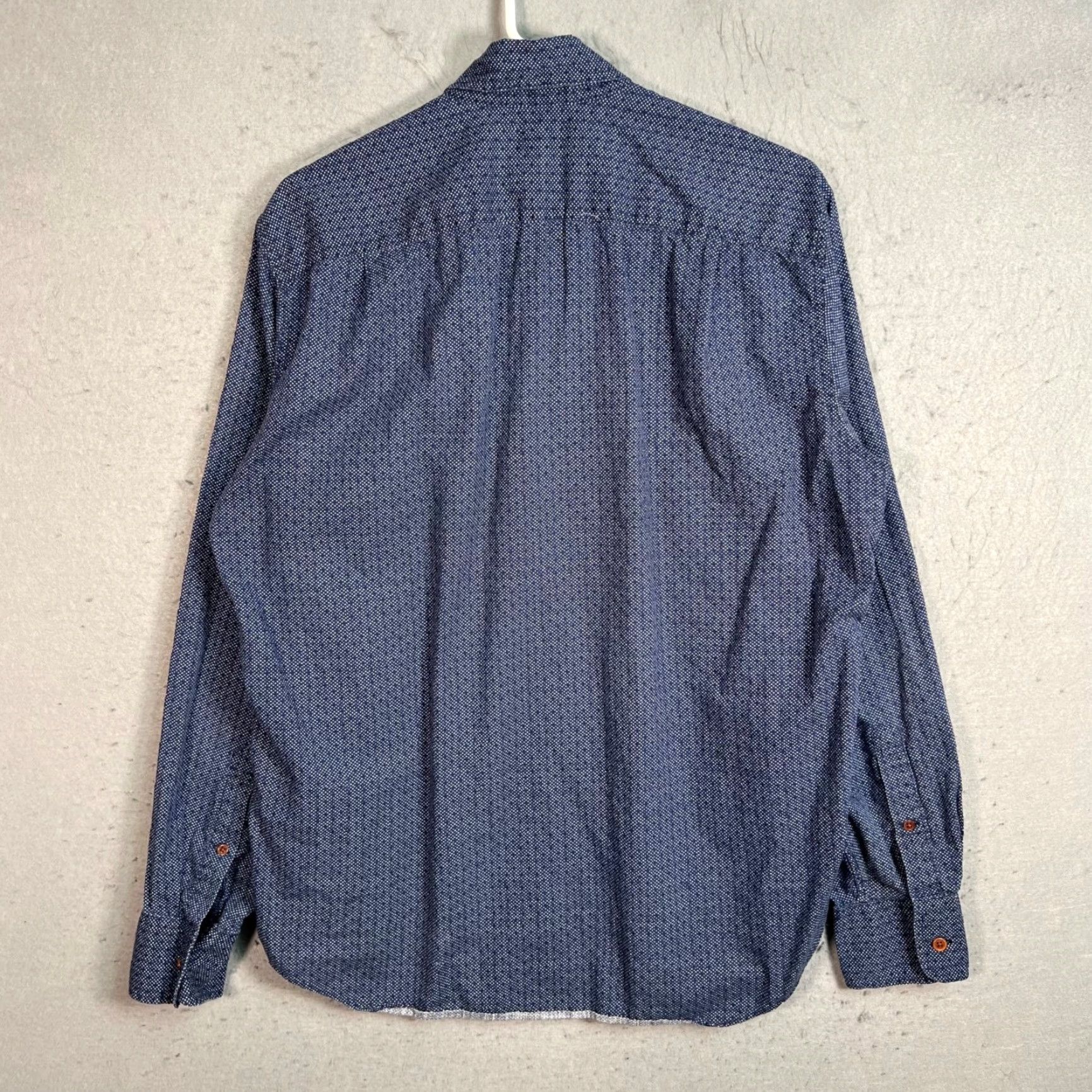 J.Crew J.CREW Mens Shirt Button-Up Long Sleeve Blue 100% Cotton M Adult Medium Casual Classic Pockets Size US M / EU 48-50 / 2 - 2 Thumbnail