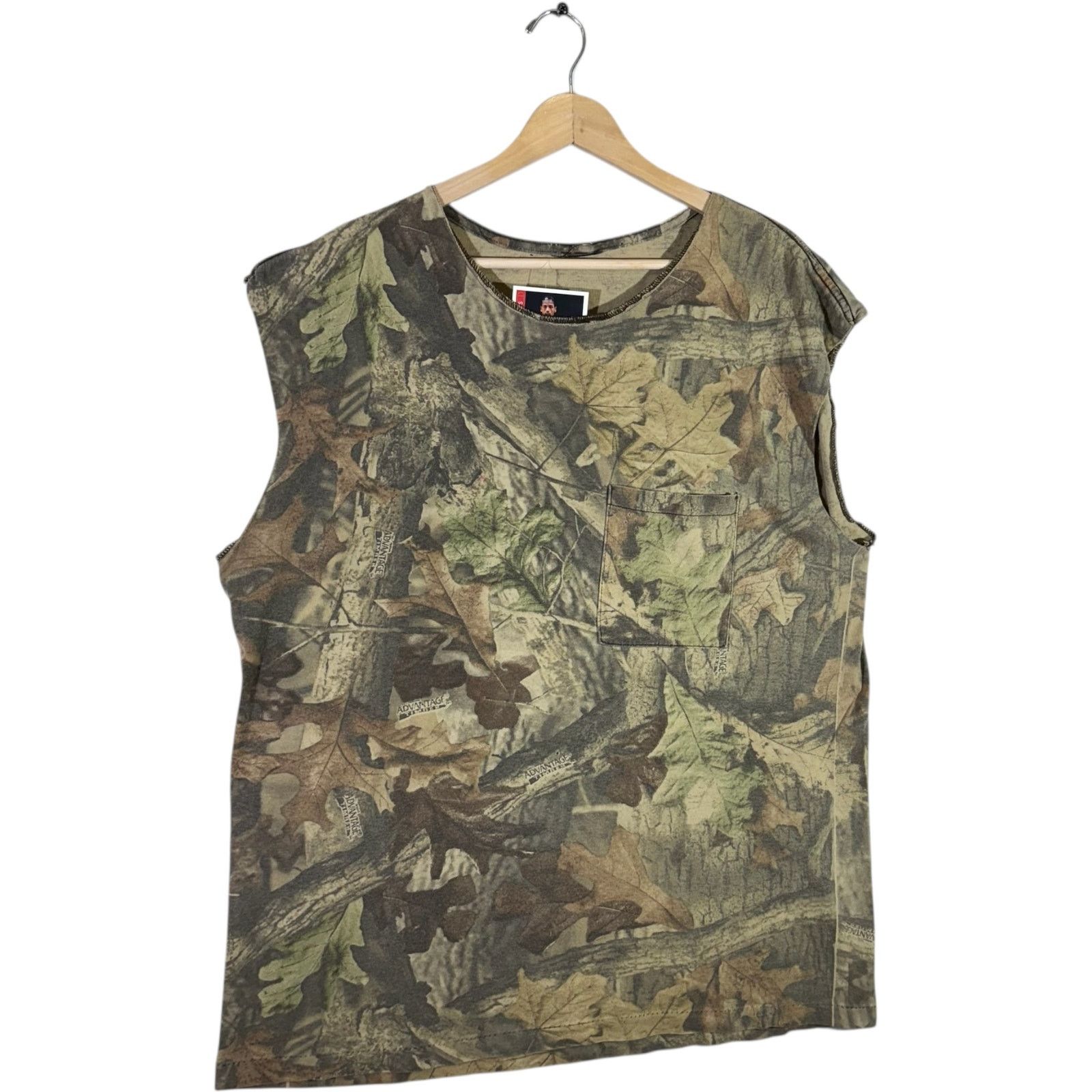 Vintage Vintage Tree Camo Pocket Tank Top XL Size US XL / EU 56 / 4 - 4 Thumbnail