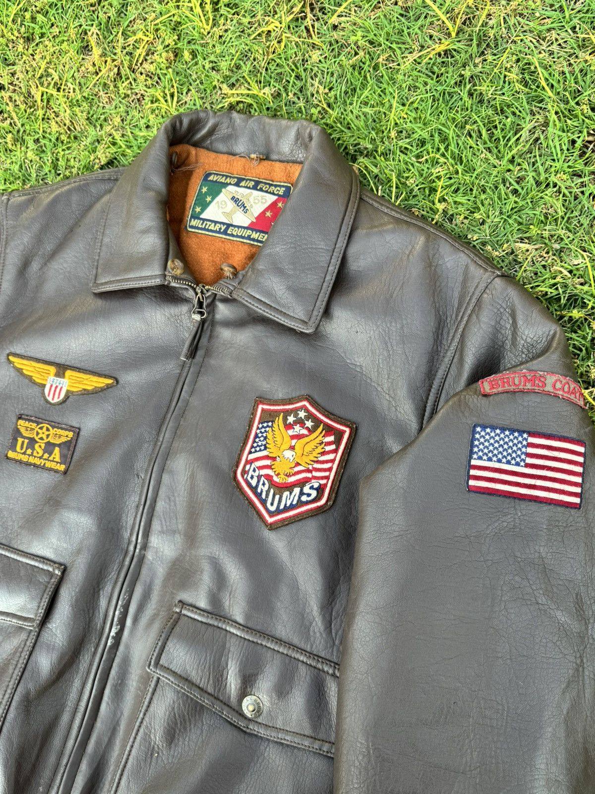 Vintage Jacket BRUMS COAT AVIANO AIR FORCE MILITARY EQUIPMENT Size US M / EU 48-50 / 2 - 6 Thumbnail