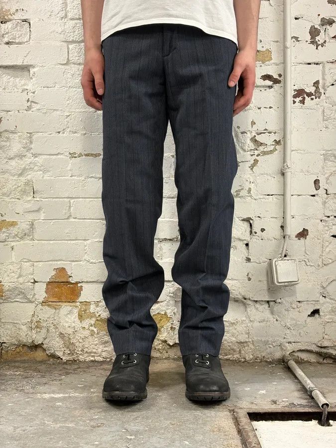 Dolce & Gabbana AW2003 Dolce & Gabbana Corduroy Waistband Grey Tailored Pants Size US 32 / EU 48 - 2 Thumbnail