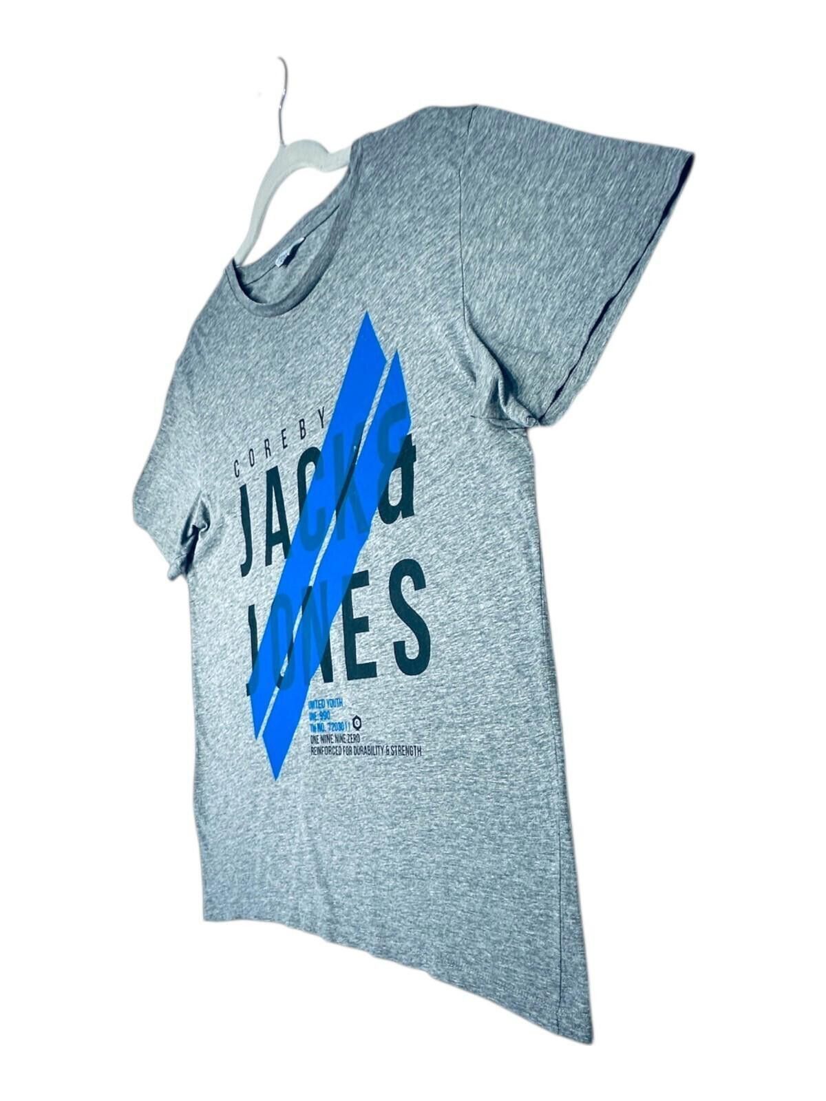 Jack & Jones Jack & Jones T-Shirt Men's UK Size L Grey Graphic Print Size US M / EU 48-50 / 2 - 3 Thumbnail