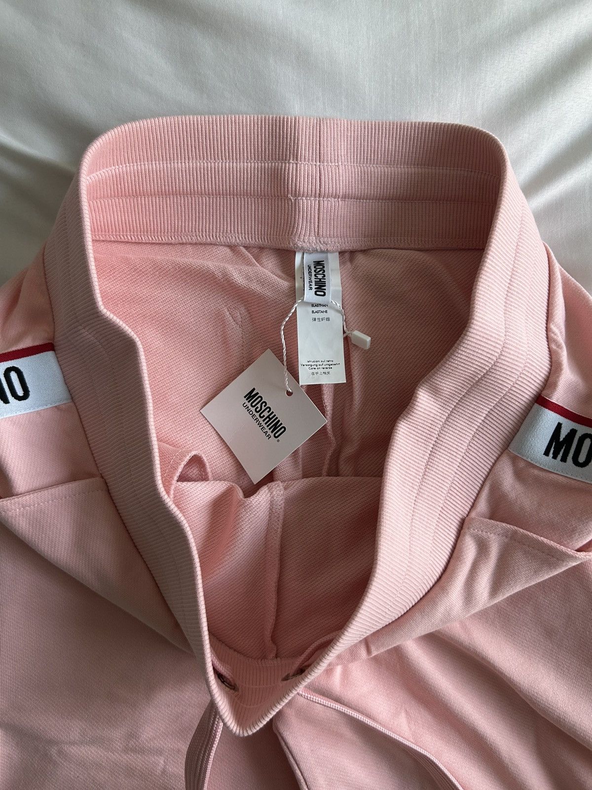 Moschino Moschino Sweatpants Underwear Pink Tape Logo Striped Greece Size US 32 / EU 48 - 7 Thumbnail