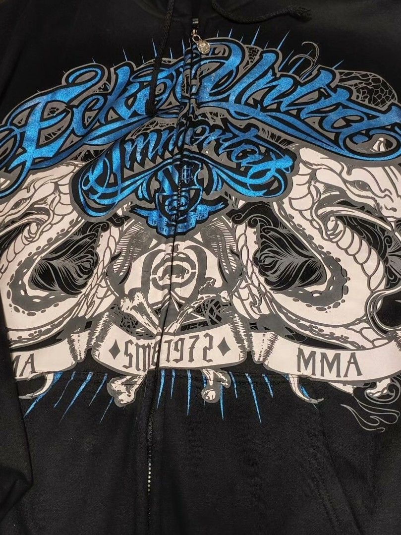 Ecko Unltd. Rare Ecko Unltd Deadstock Grunge Zipup Hoodie Size US XXL / EU 58 / 5 - 3 Thumbnail